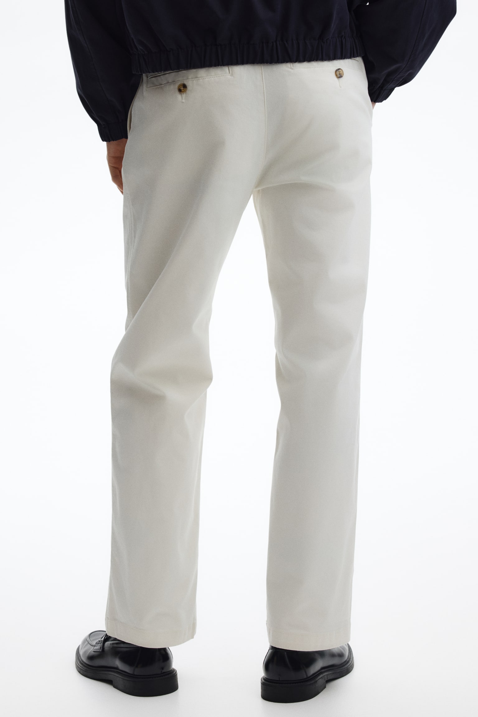 Relaxed Fit Cotton chinos - White/Black/Beige/Dark blue - 3