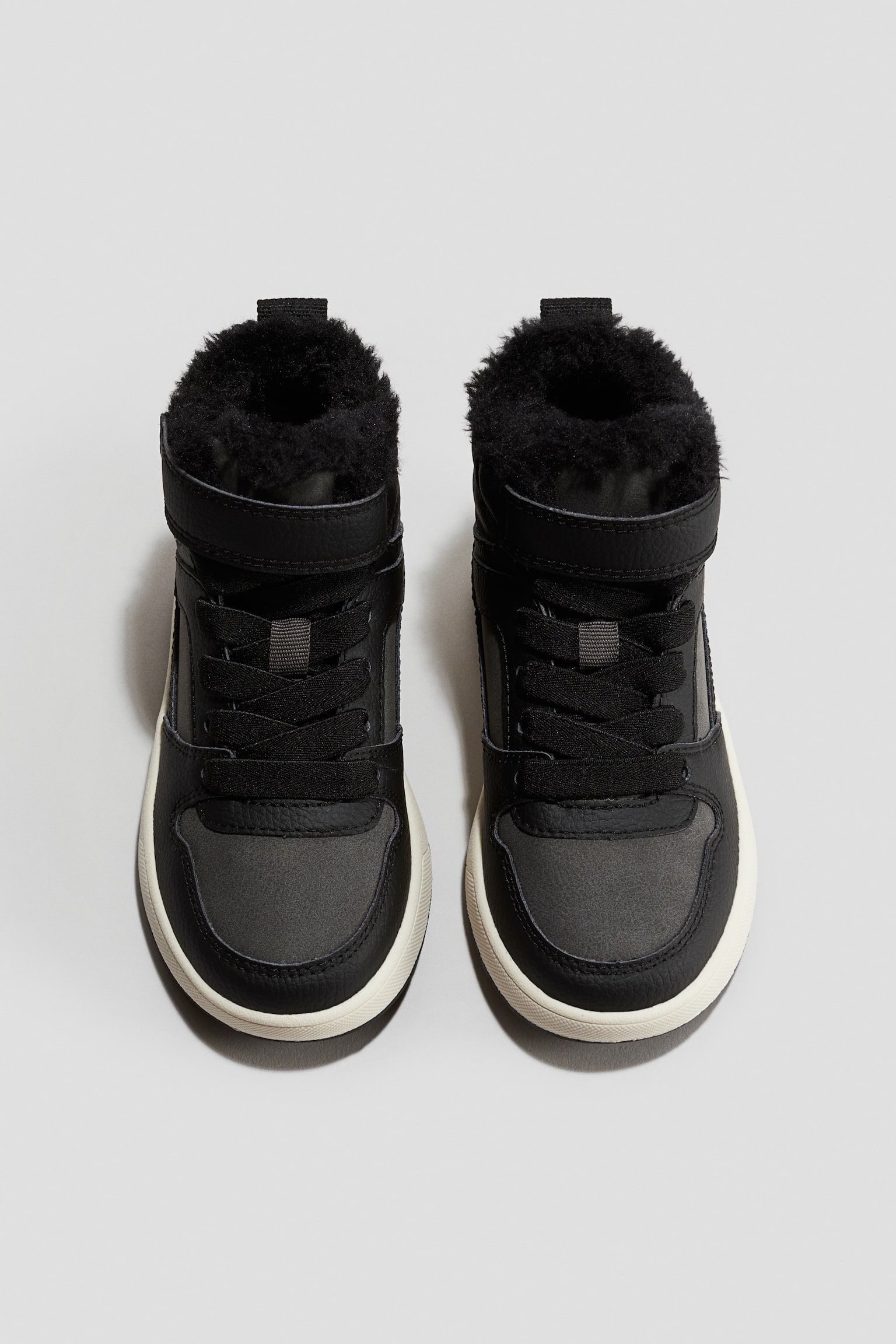 Детские топы H&M Warm-Lined High Tops, цвет: Чёрный — фото 3