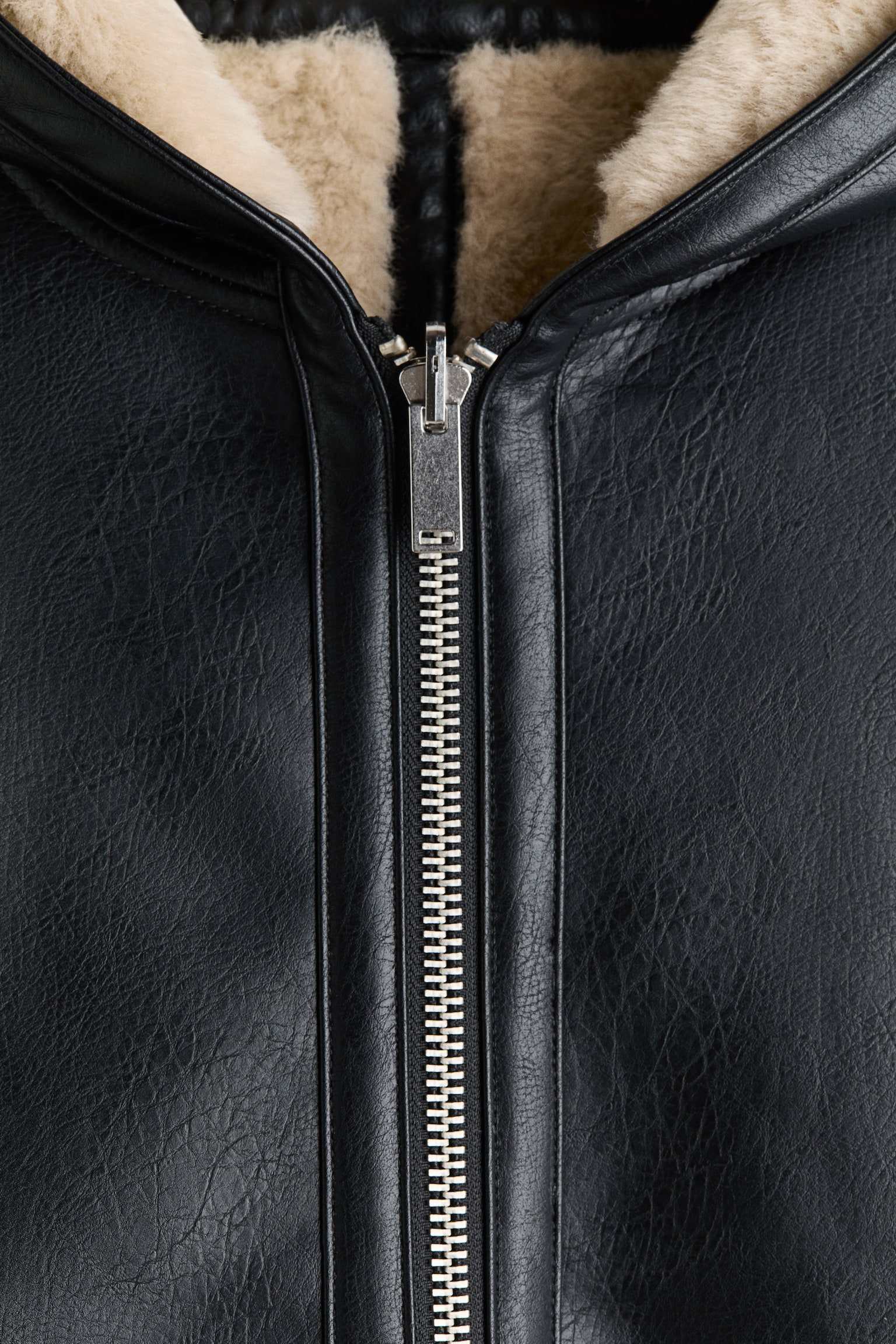 Мужская куртка H&M Reversible Hooded, цвет: Чёрный — фото 2