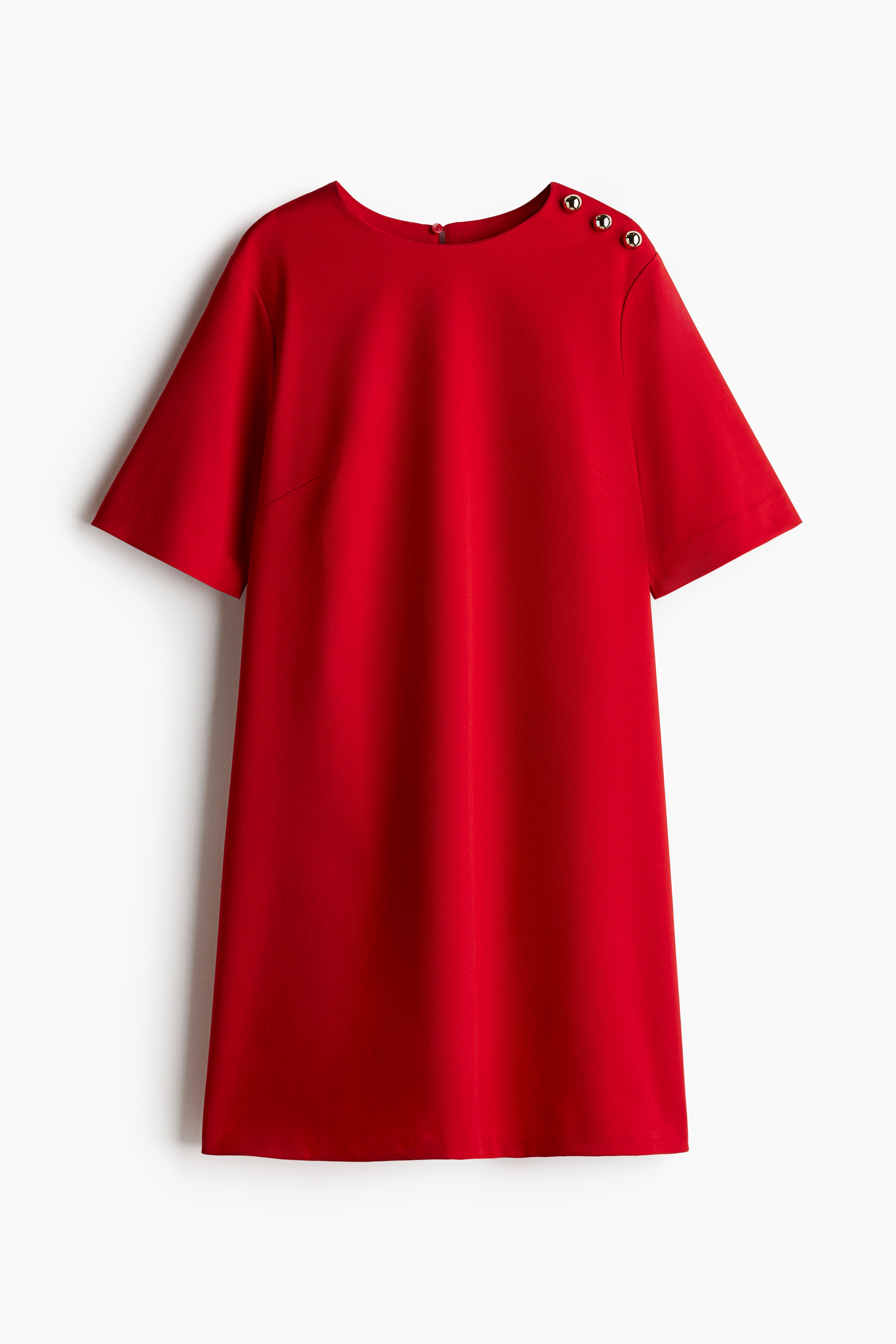 Haljina A-kroja - Crvena/Bela/Crna/Crna/Svetlobež/leopard dezen