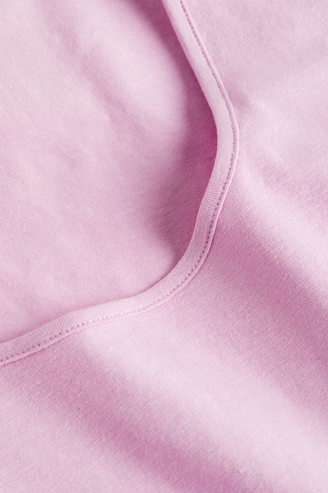 Cotton jersey top - Light pink/Black/White/Dark grey/dc/dc - 5