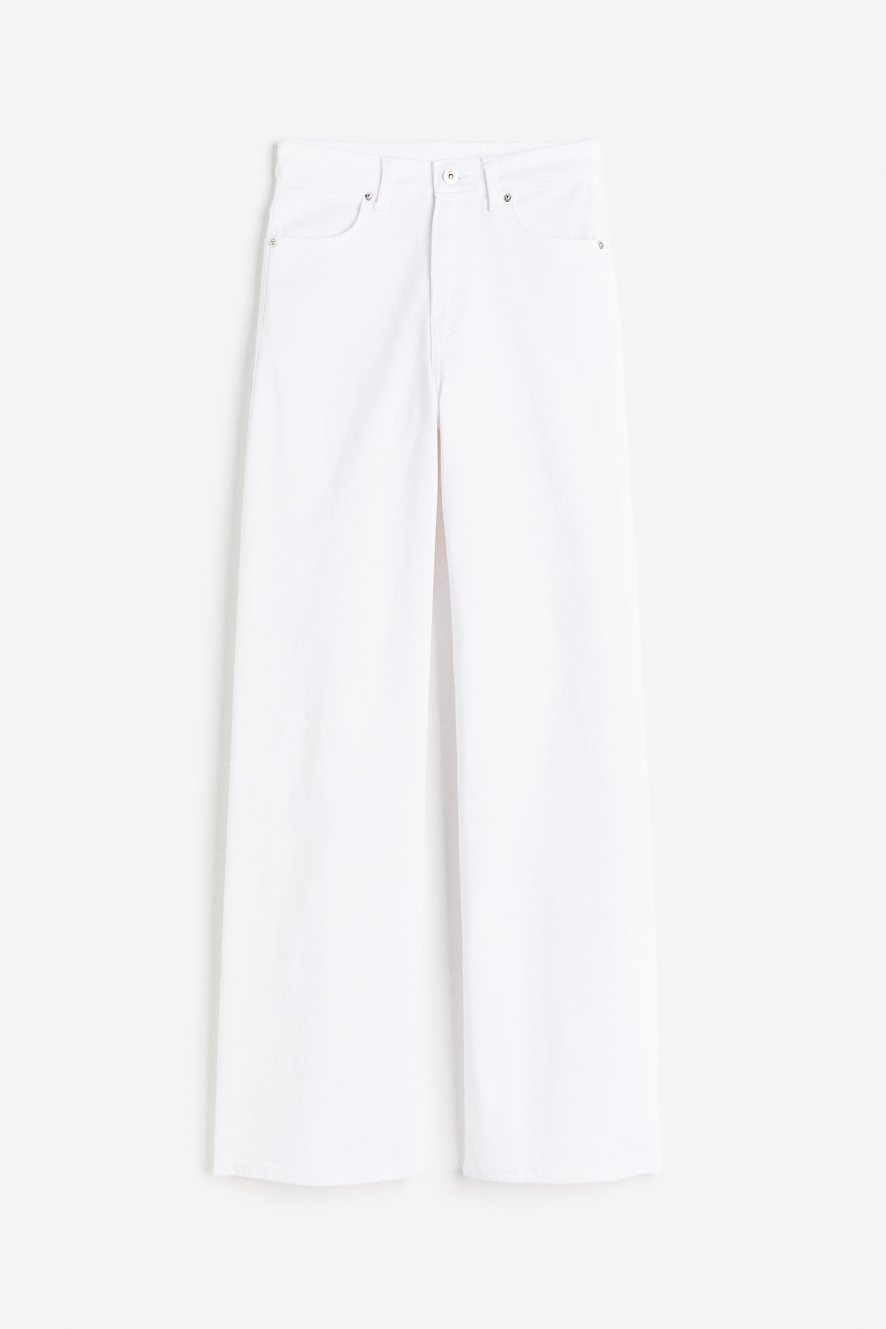 Wide-leg Twill Pants
