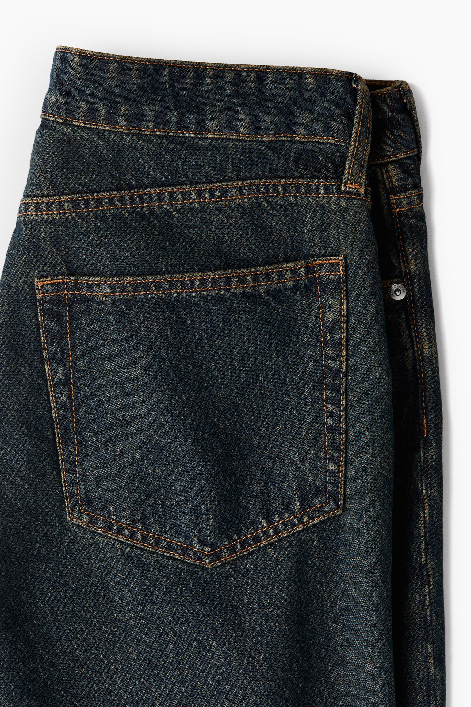 Baggy Wide Low Jeans - Dark denim blue/Dark denim blue/Light denim blue - 3