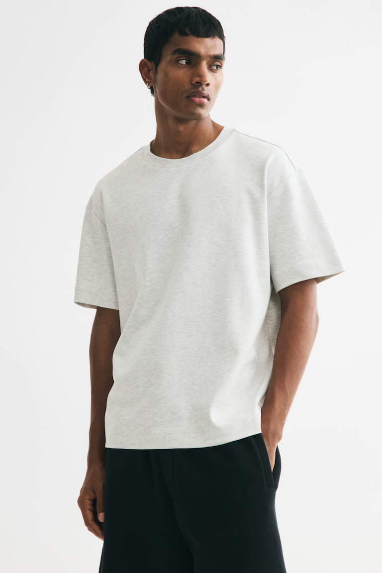 Majica od interlok žerseja Loose Fit