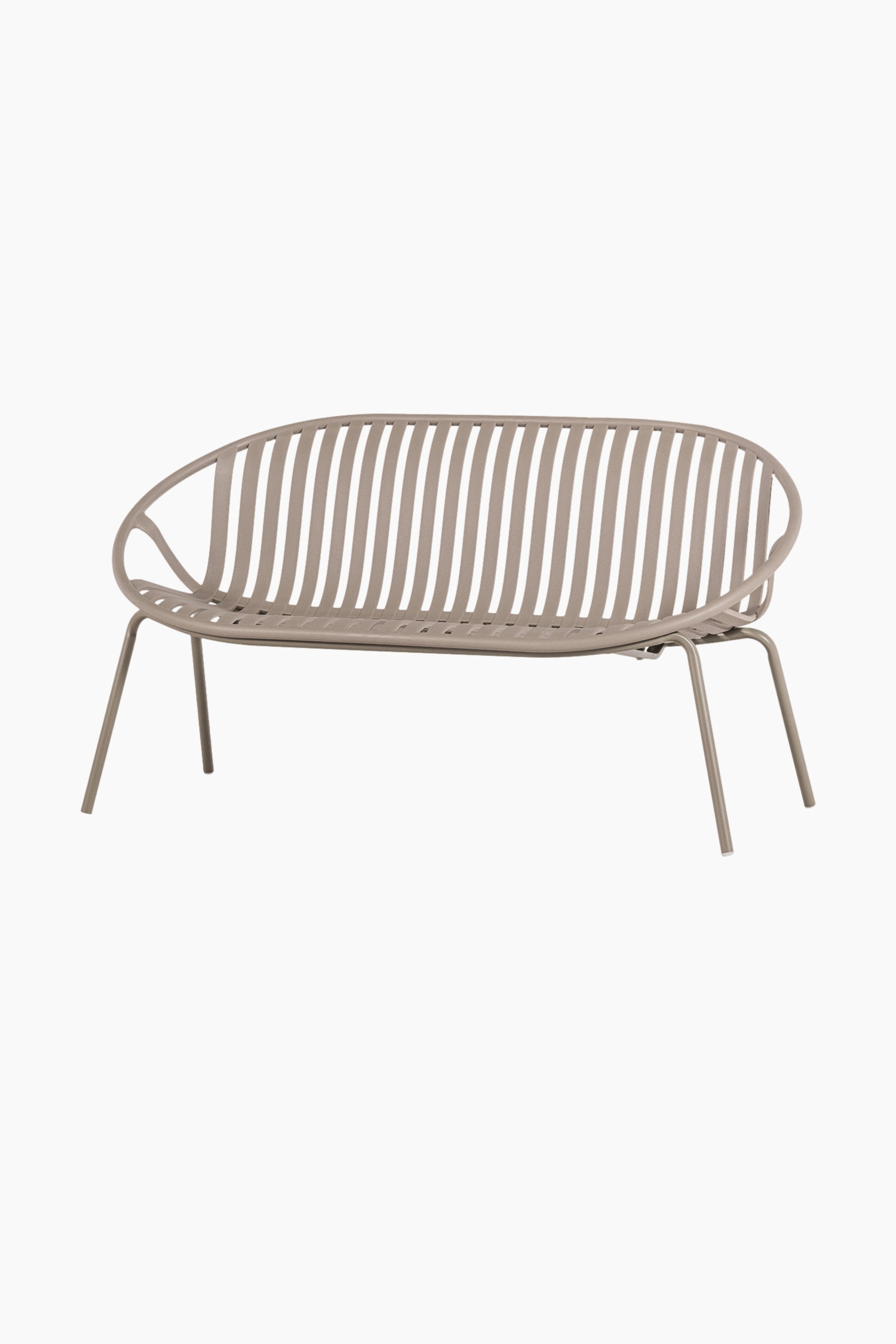 Bruce 2-seater Garden Bench - Beige/Purple