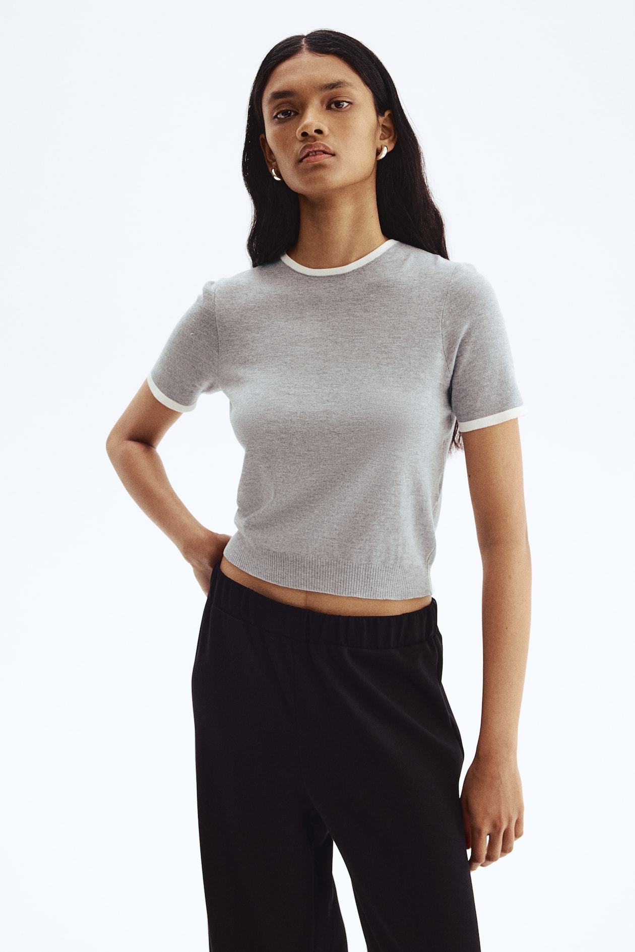 Fine-Knit T-Shirt - image 2