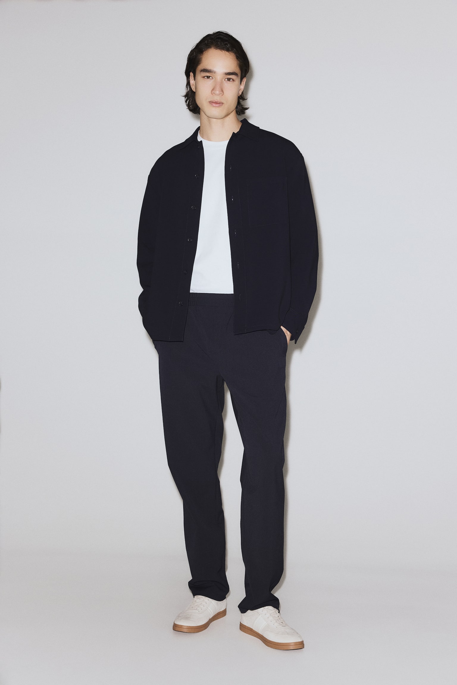 Négyirányú sztreccs belebújós nadrág Regular Fit - Tengerészkék/Sötétszürke/Fekete/Sötétbarna/Sötétbarna - 8