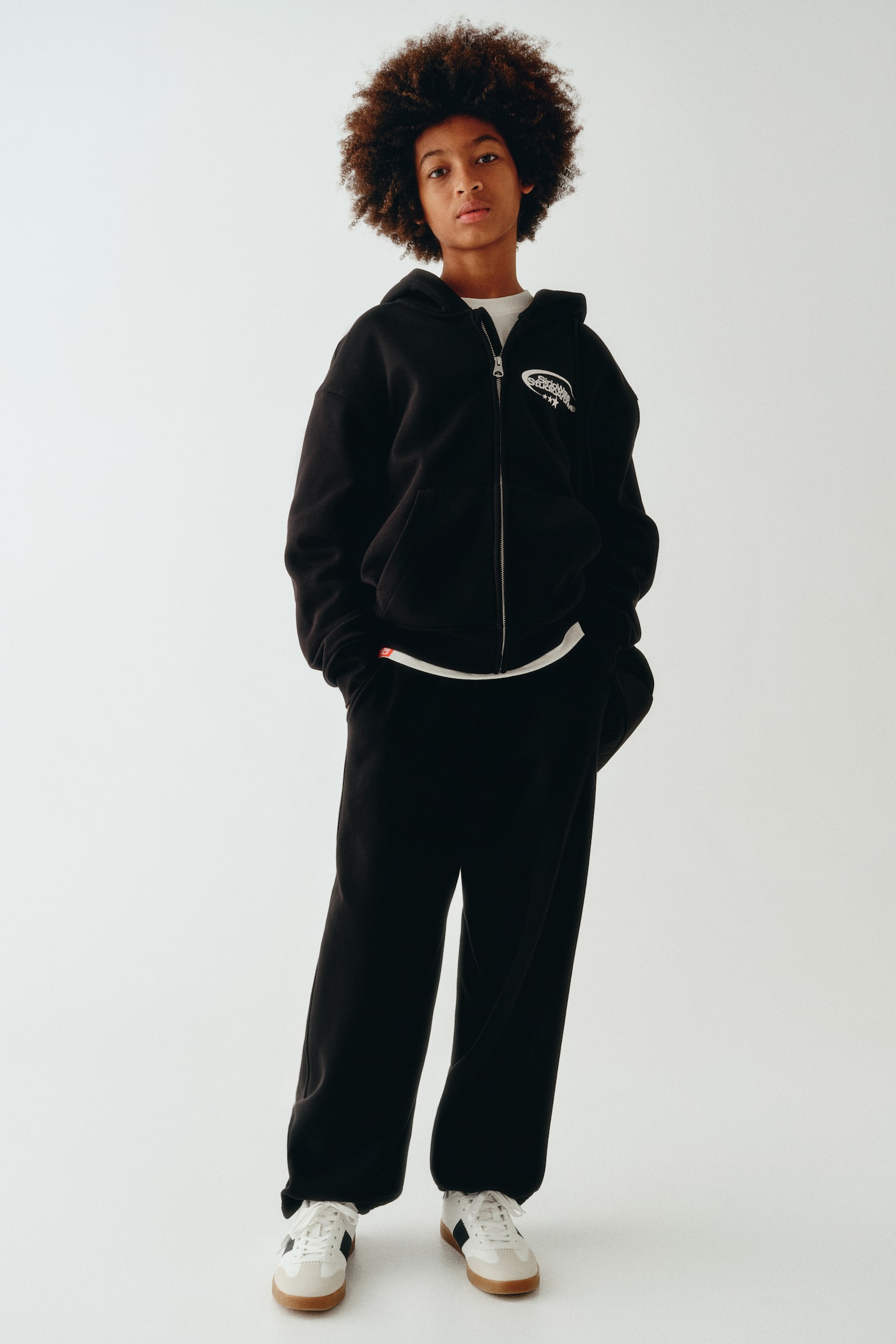 Balloon-leg brushed-inside joggers - 1