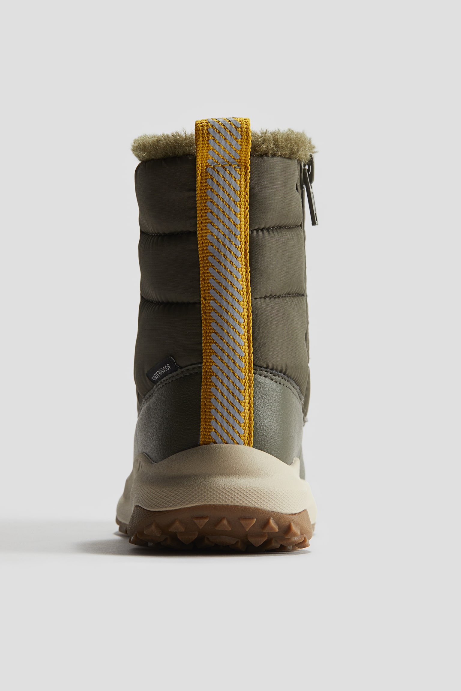 Waterproof snow boots - Khaki green/Black - 4