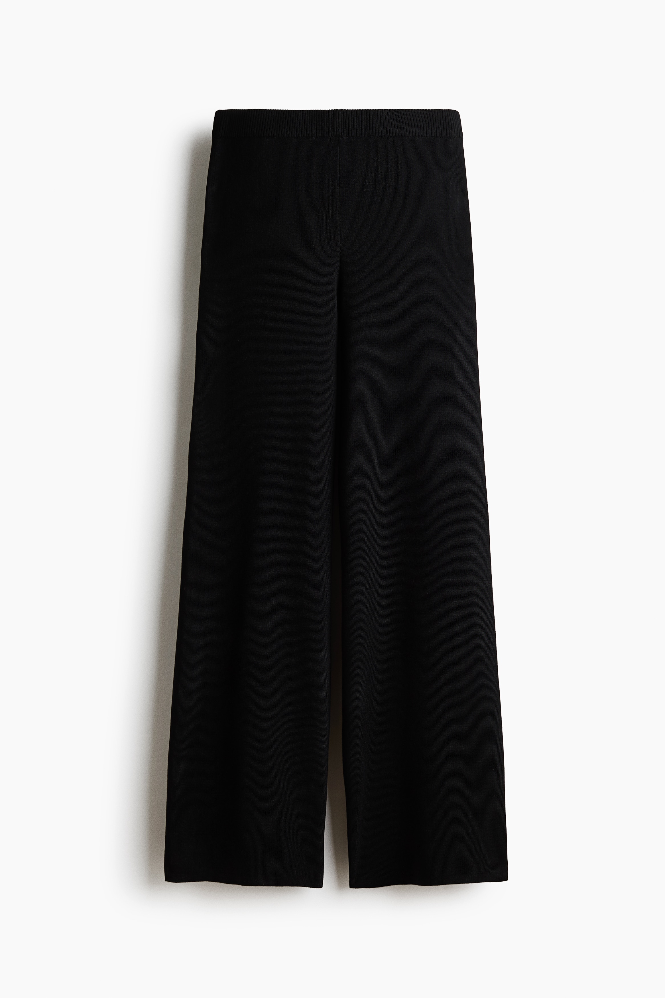 Fine-knit trousers - Black/Dark mole/Light beige marl/Navy blue
