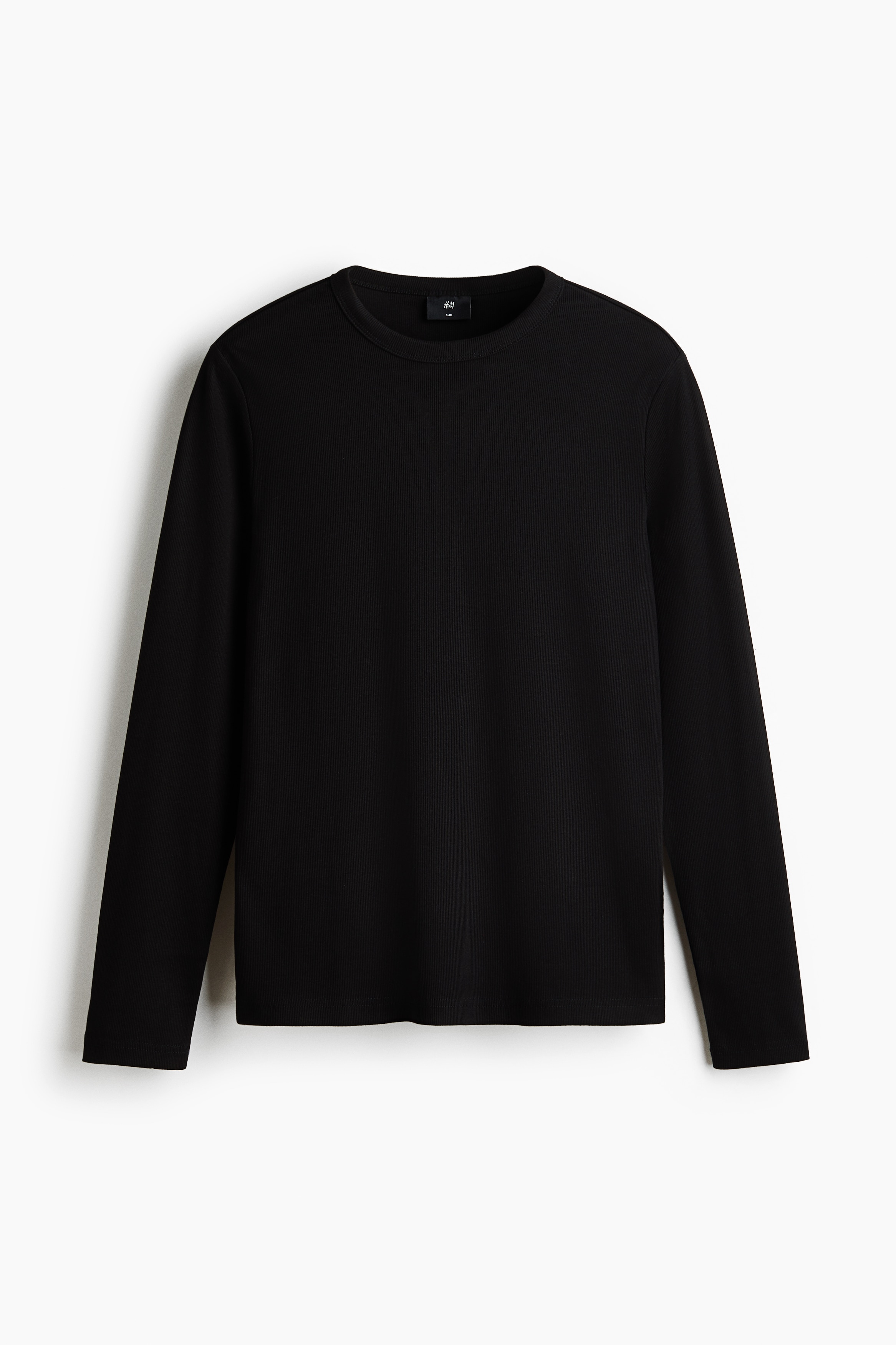 T-shirt à manches longues Slim Fit en cotonModèle