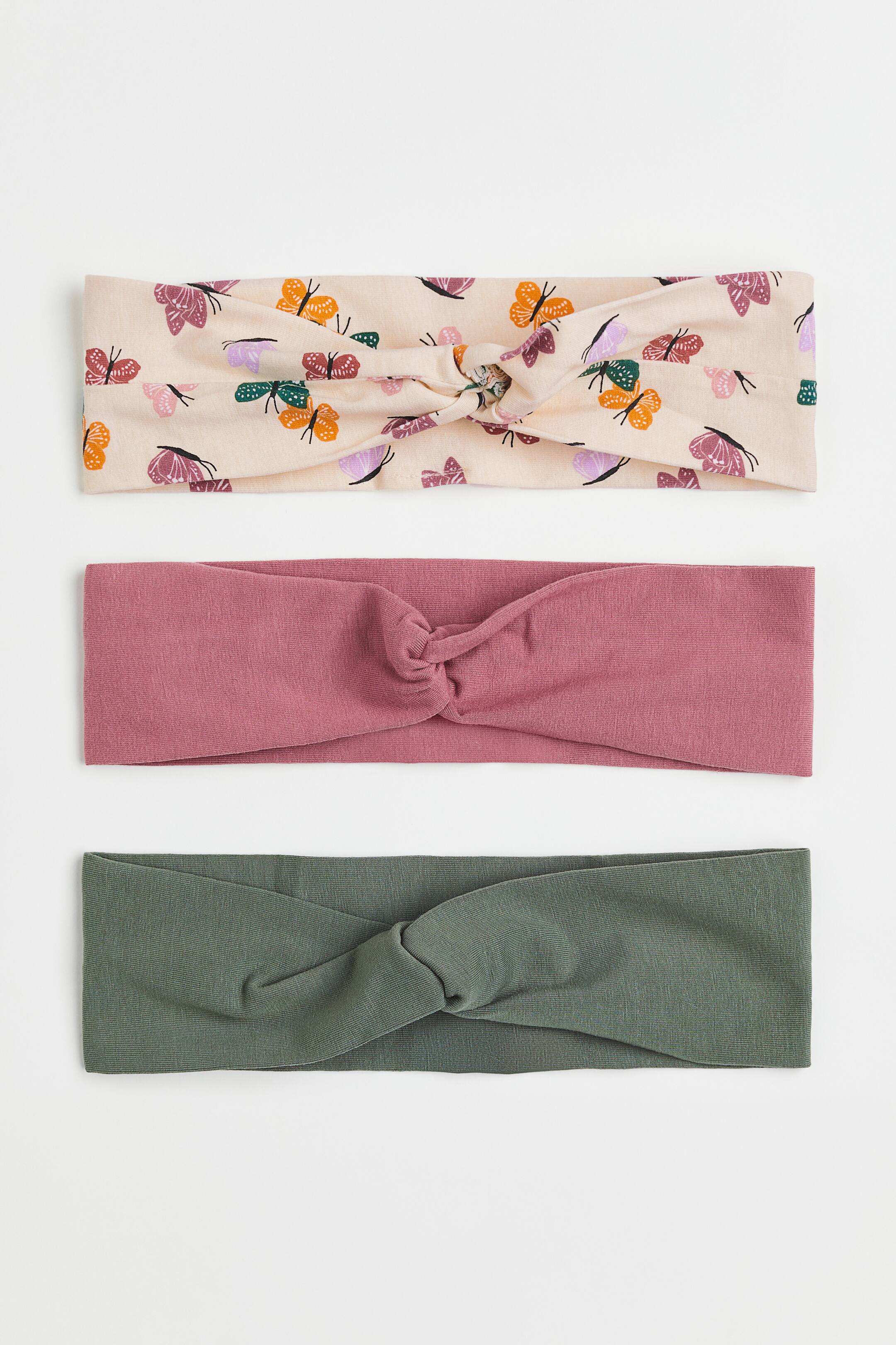View larger image: 3-pack hairbands - Light pink/Butterflies - Kids | H&M 1