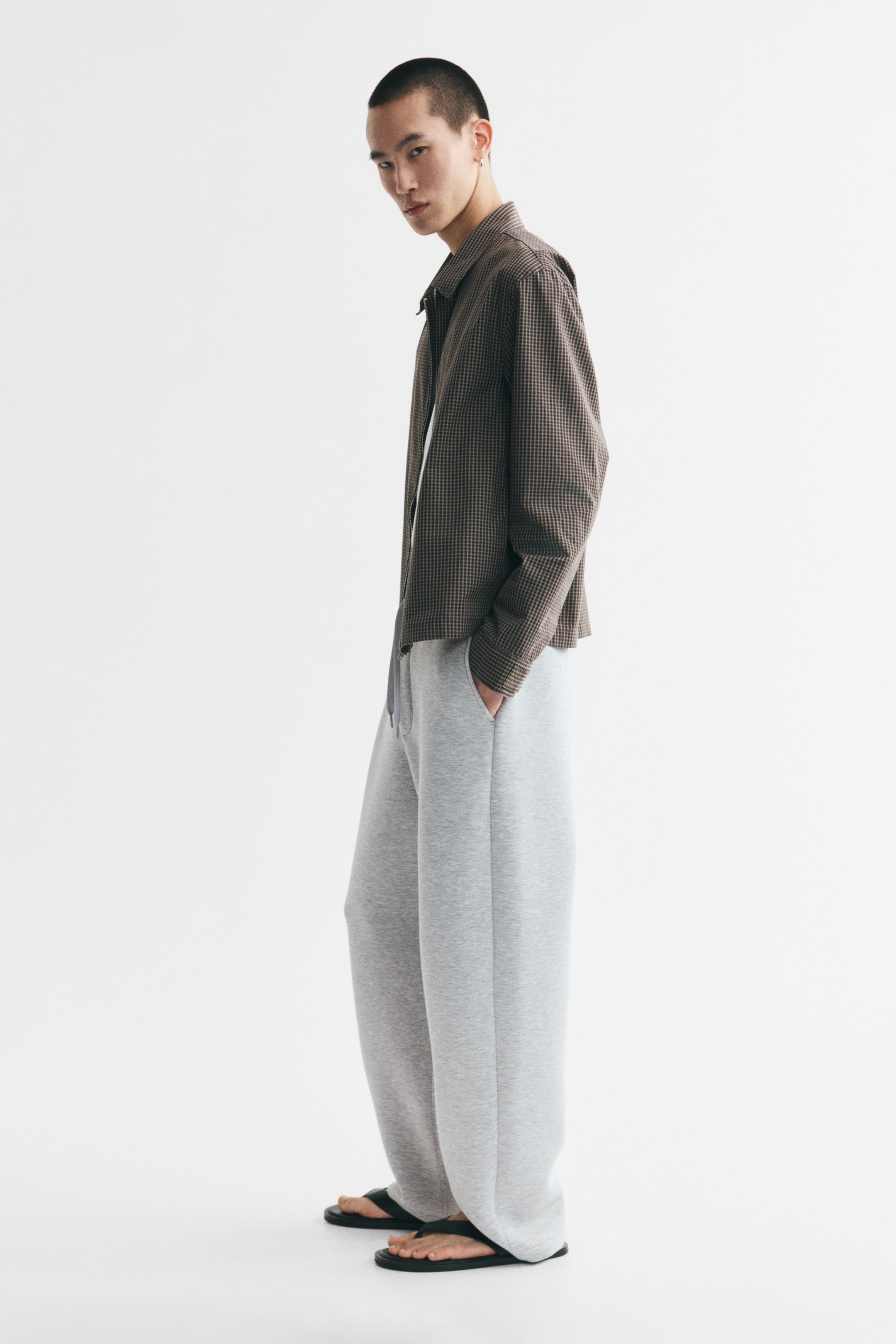 Relaxed-Fit Barrel-Leg Scuba Joggers