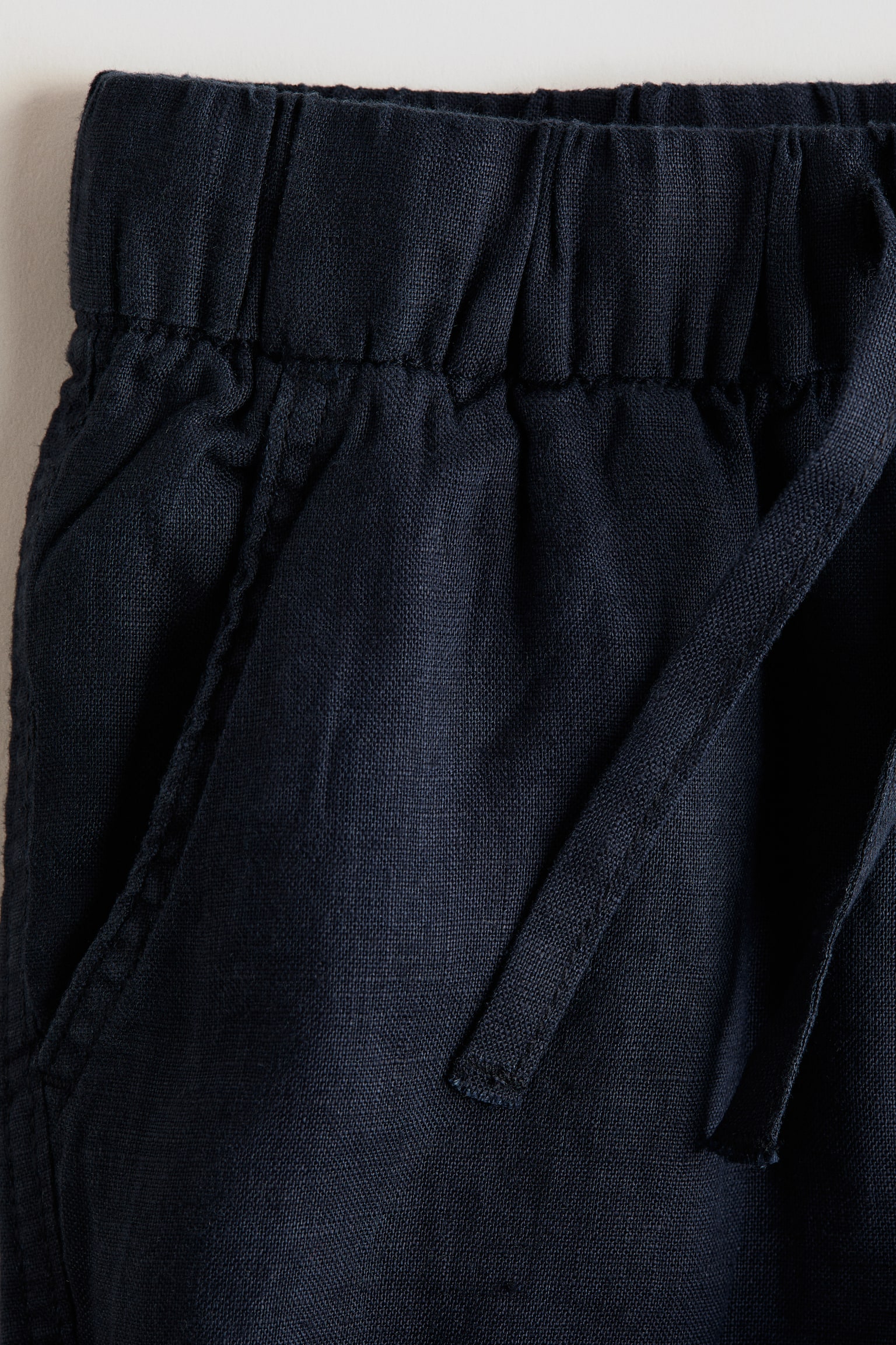 Linnebyxa - Marinblå/Ljusbeige - 3