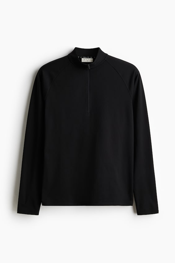 Мужские рубашки H&M Mid-Layer Half-Zip Sports Shirt with ThermoMove™