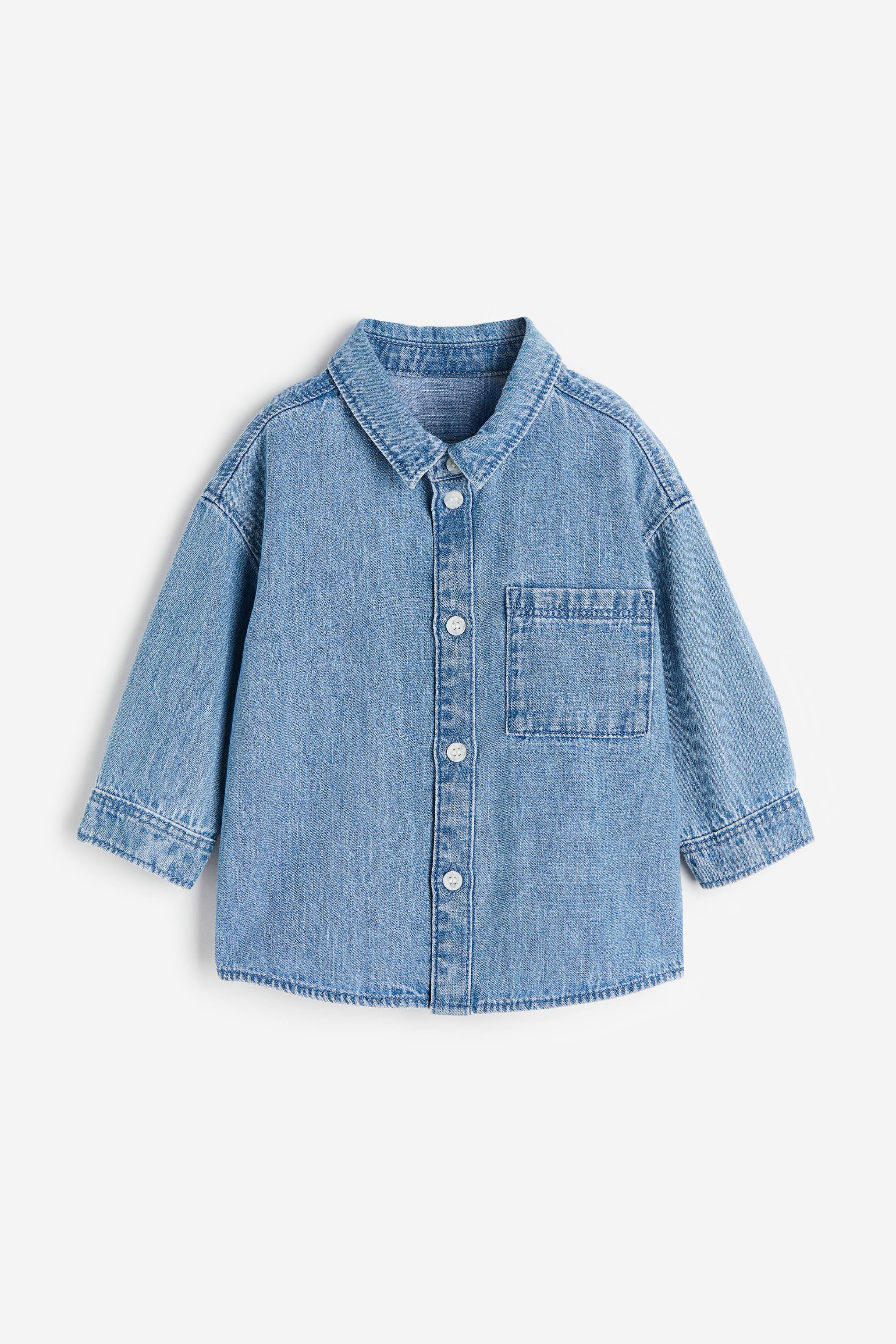 View larger image: Denim shirt - Denim blue - Kids | H&M SG 1