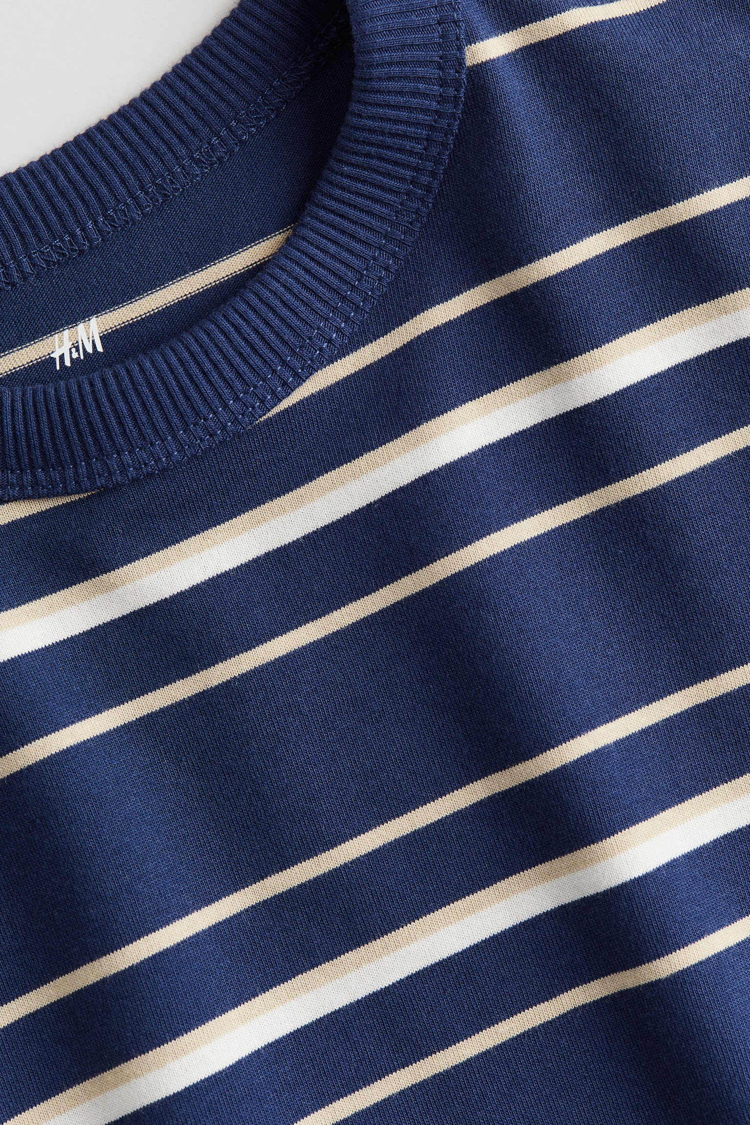 Long-sleeved T-shirt - Navy blue/Striped/Beige/Blue striped/Light yellow/Striped/Navy blue/Striped/Light grey/73/Red/Striped - 2