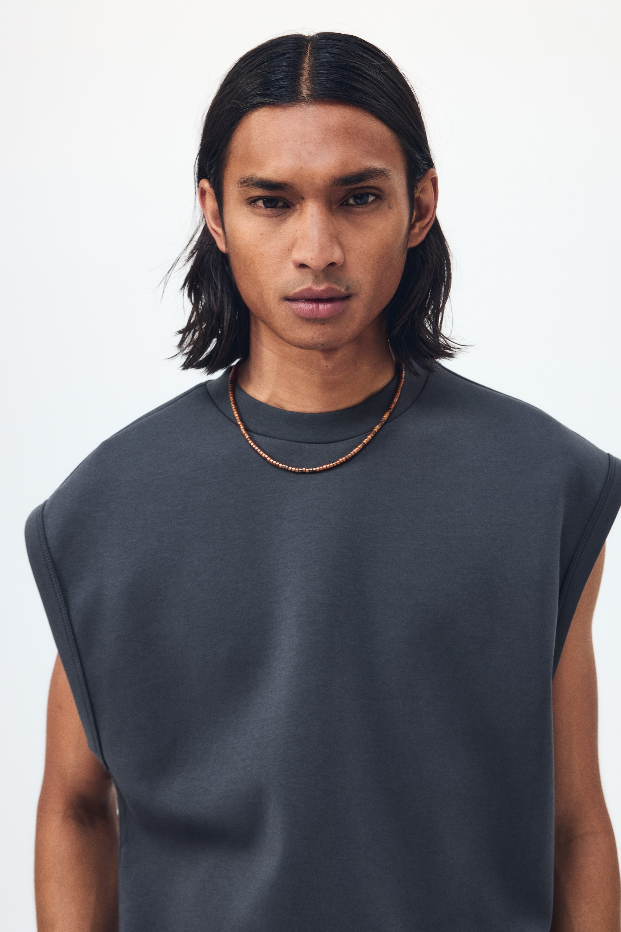 Мужские топы H&M Relaxed-Fit Scuba Tank Top — фото 4