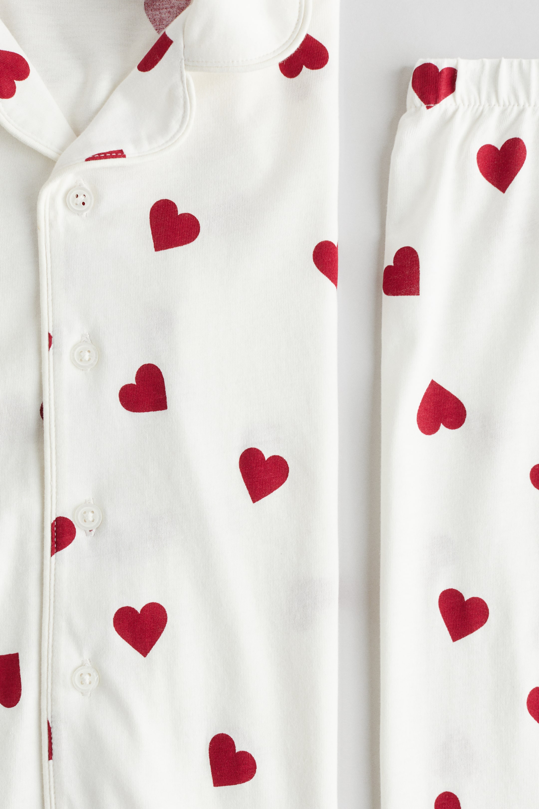 View larger image: Patterned jersey pyjamas - White/Hearts - Kids | H&M IN 2
