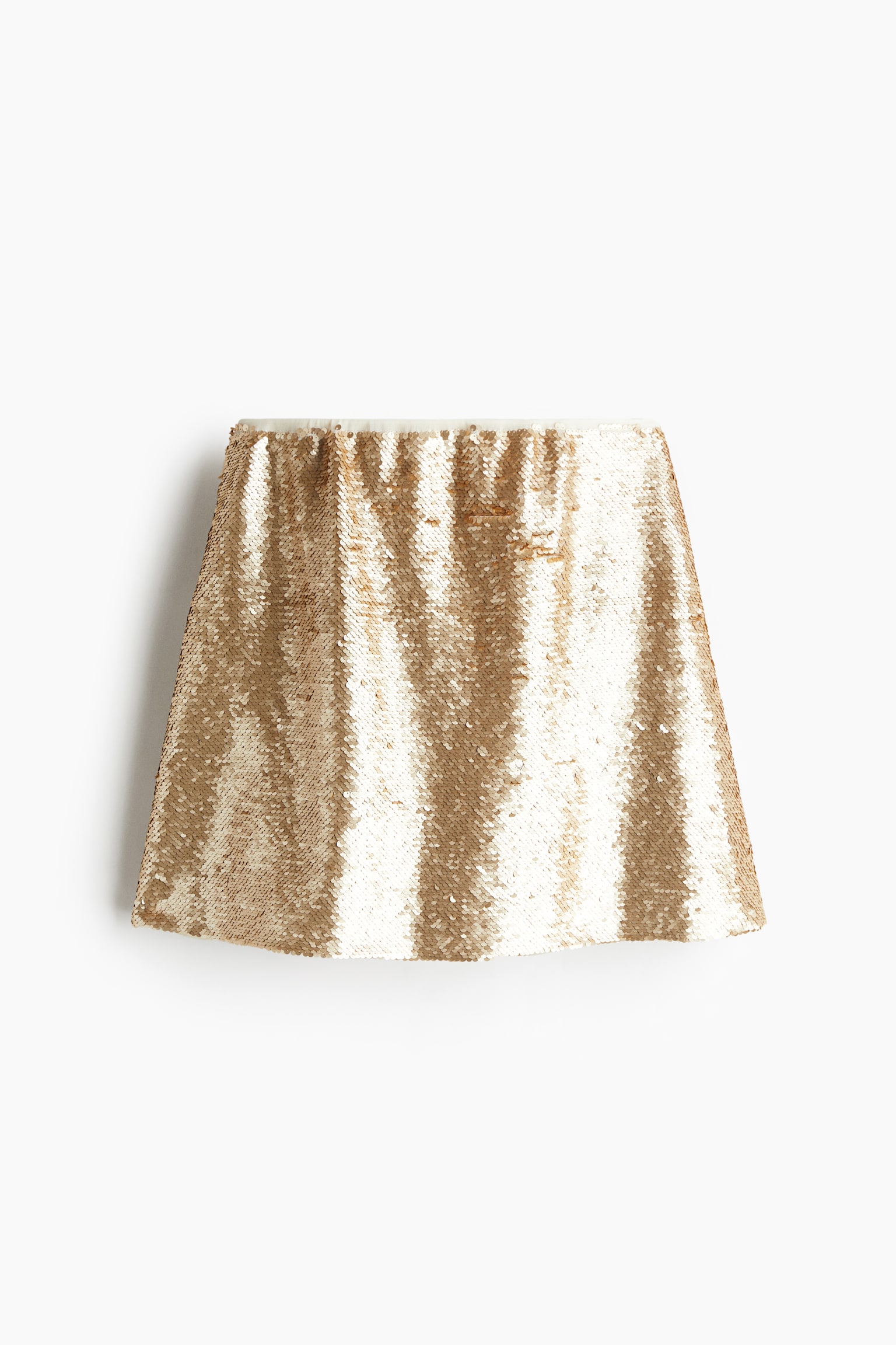 Sequined mini skirt - Beige/Gold-coloured/Black/Bright red - 2