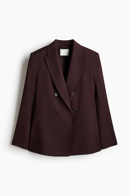 Dubbelknäppt throw on-kavaj