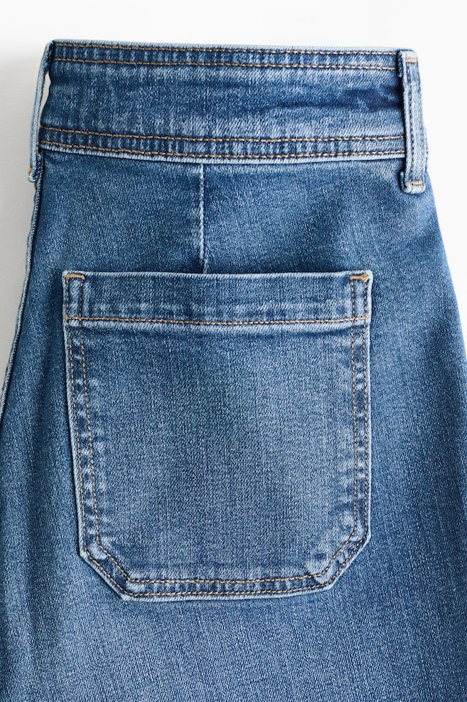 Flared High Jeans-Denim blue - 3