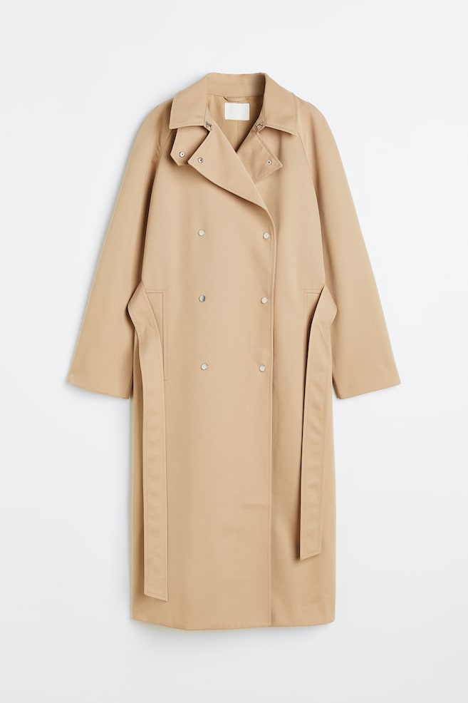 Windproof double-breasted trenchcoat - Beige - 5
