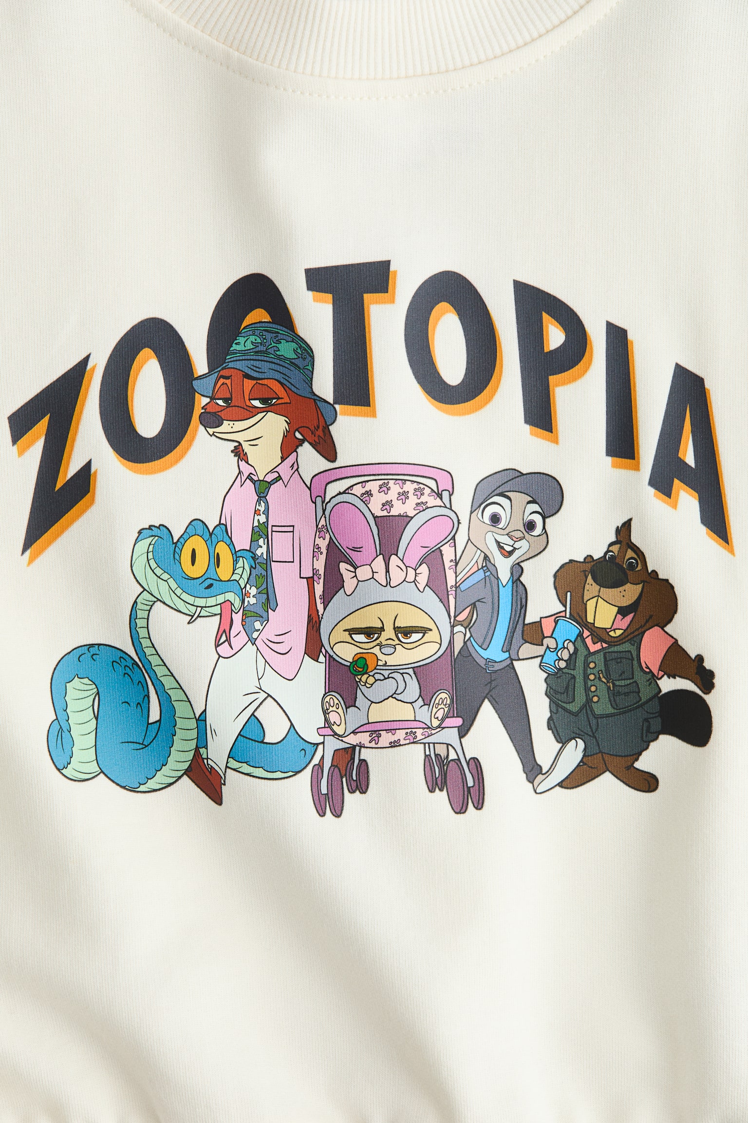 プリントデザインスウェットシャツ - ホワイト／ズートピア - 4