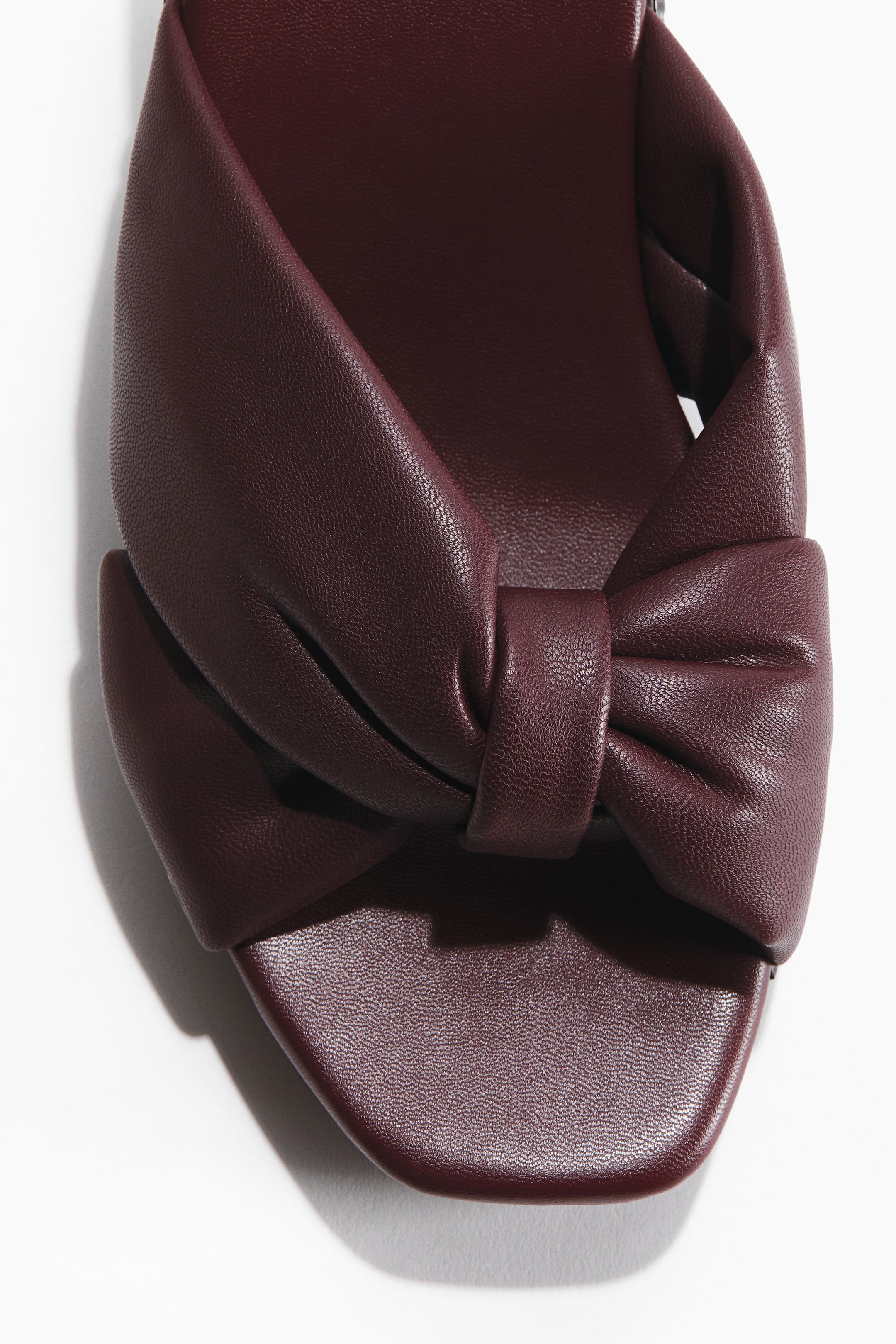 Heeled Clog-Look Sandals
