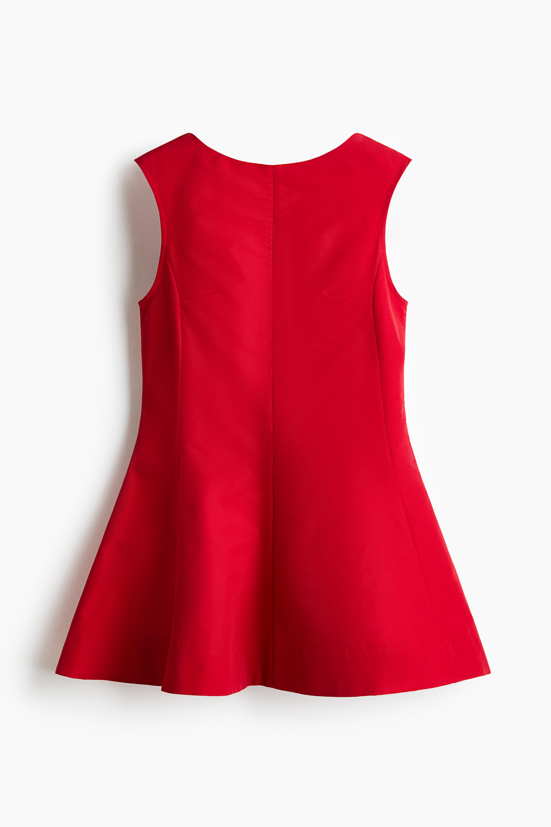 Flared-skirt dress - Red/Plum