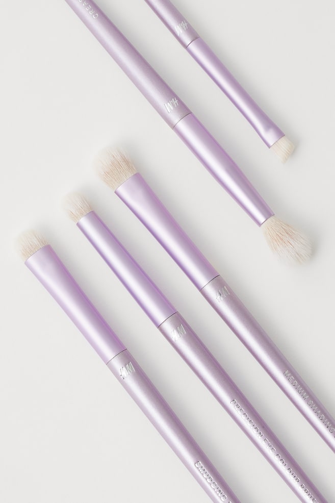 5-pack eye make-up brushes - Purple - 2