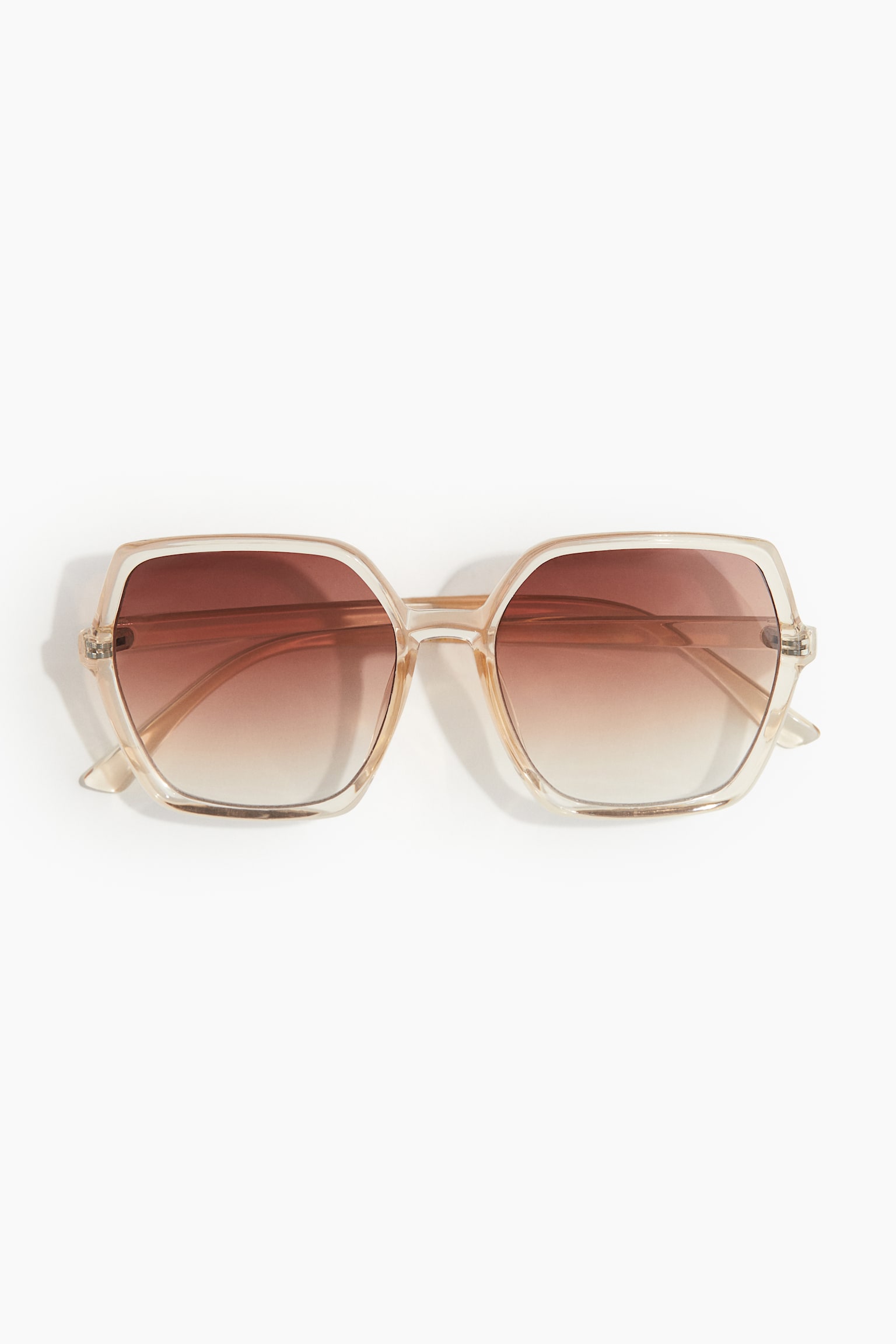 Square sunglasses - Light beige - 2