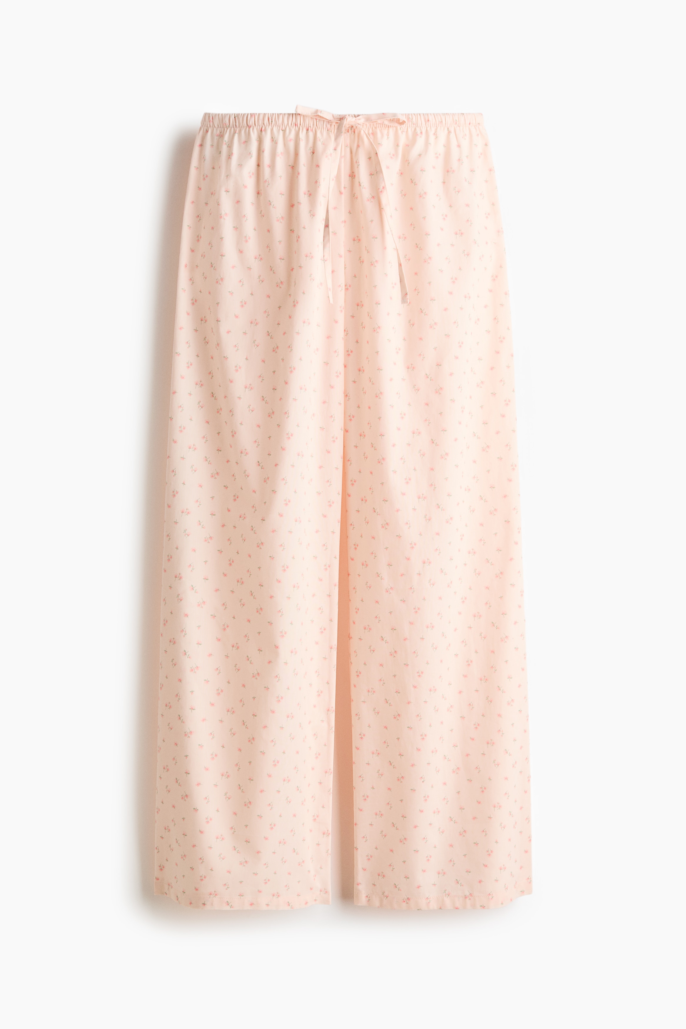 Cotton pyjama bottoms - Peach pink/Floral/Blue/White striped/Light pink/Striped
