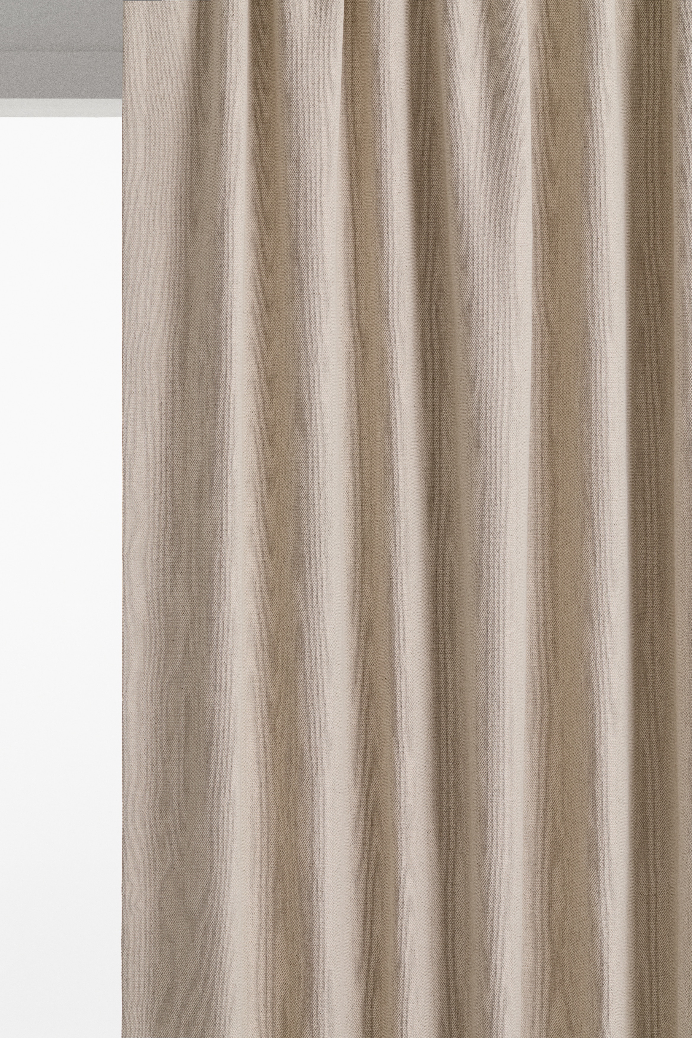 H&M Home - 1-pack long and wide blackout curtain length - Beige - size: 250x300