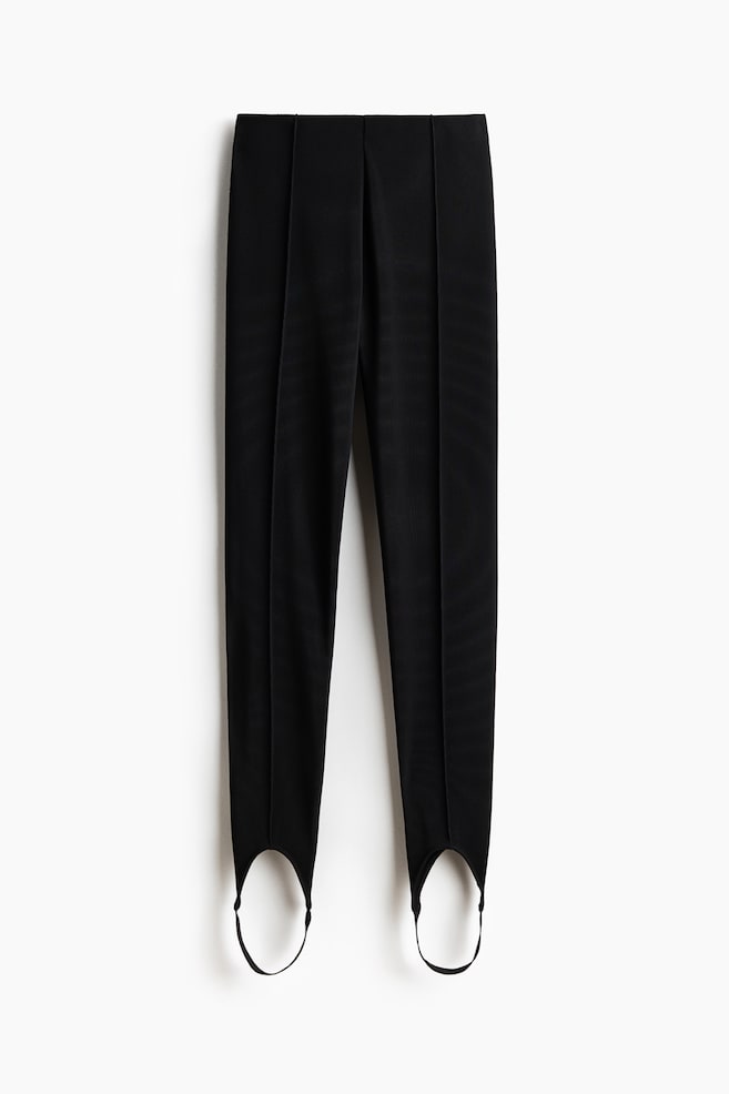 Legging met voetlussen - Zwart - 1