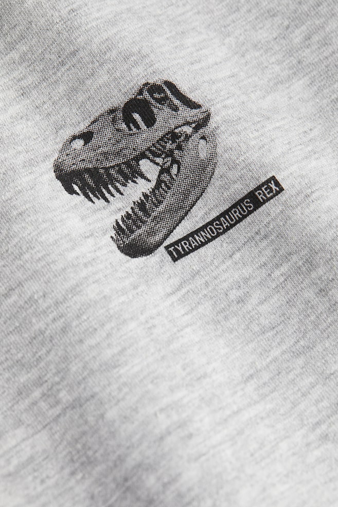 Cotton T-shirt - Grey marl/T.rex/Black/White/Light grey marl/dc/dc - 5