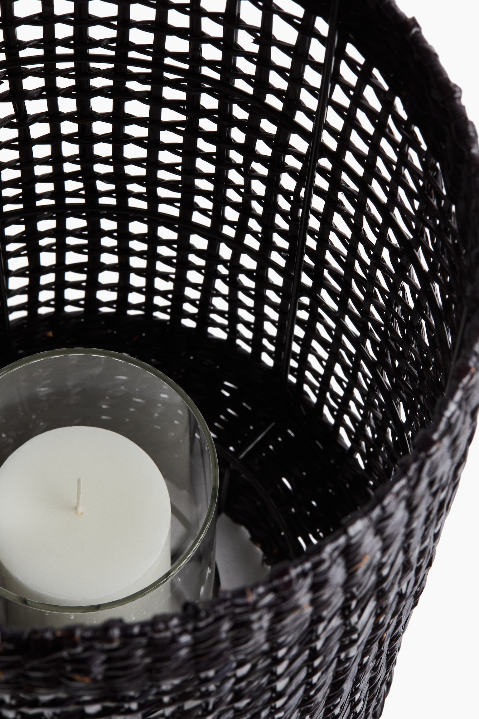 Extra-large seagrass lantern - Dark brown - 2
