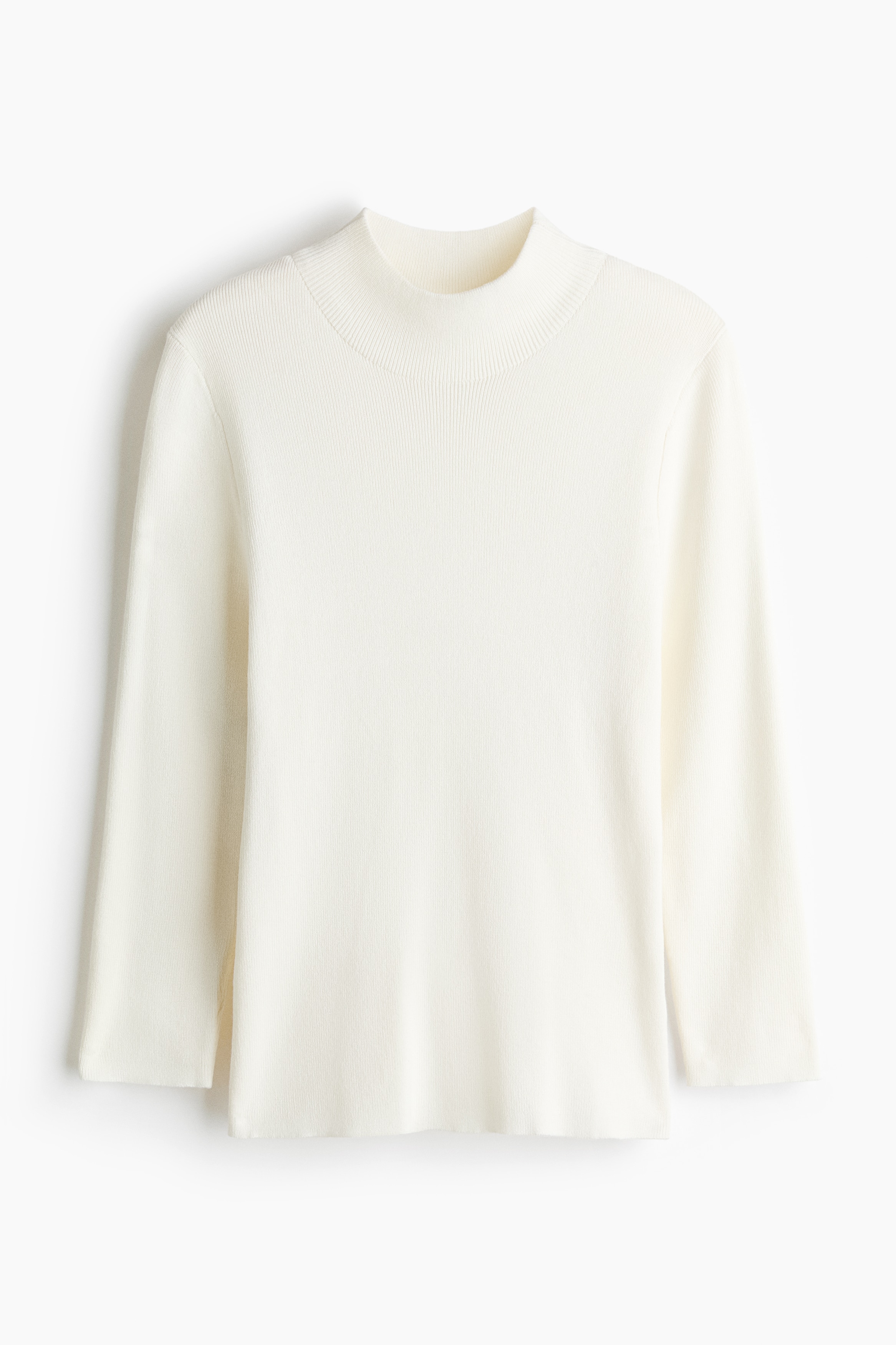 Geripptes Shirt mit Turtleneck