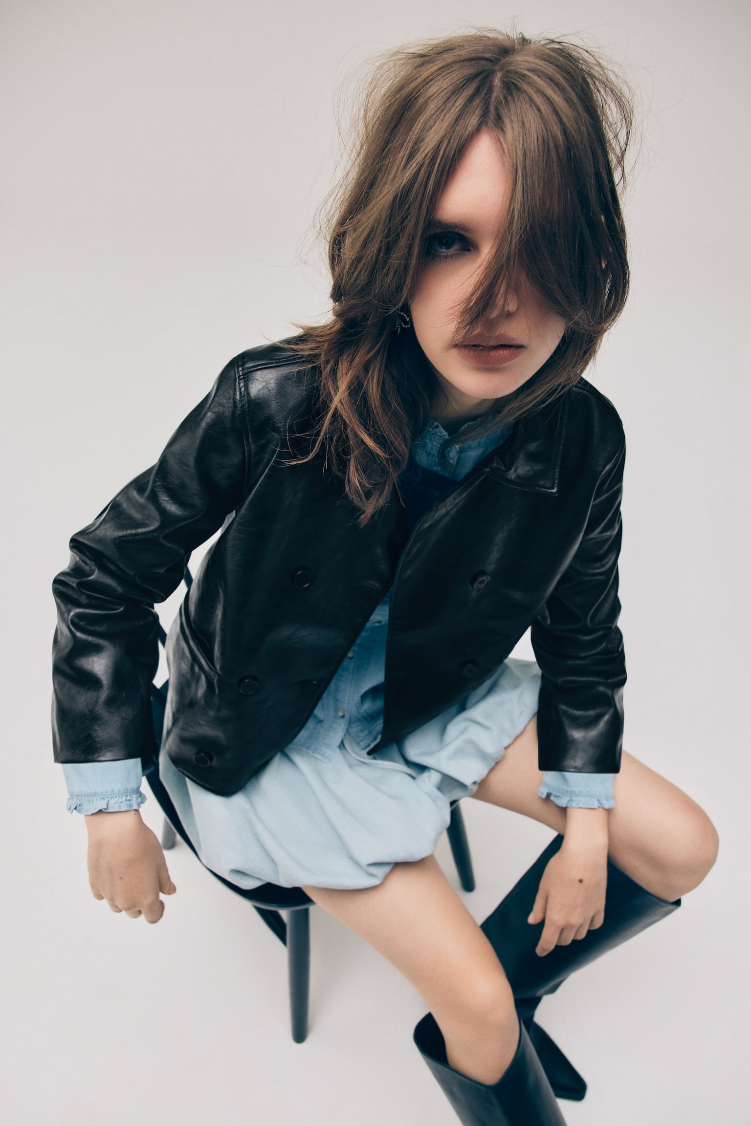 ז'קט עם ציפוי - שחור - 5