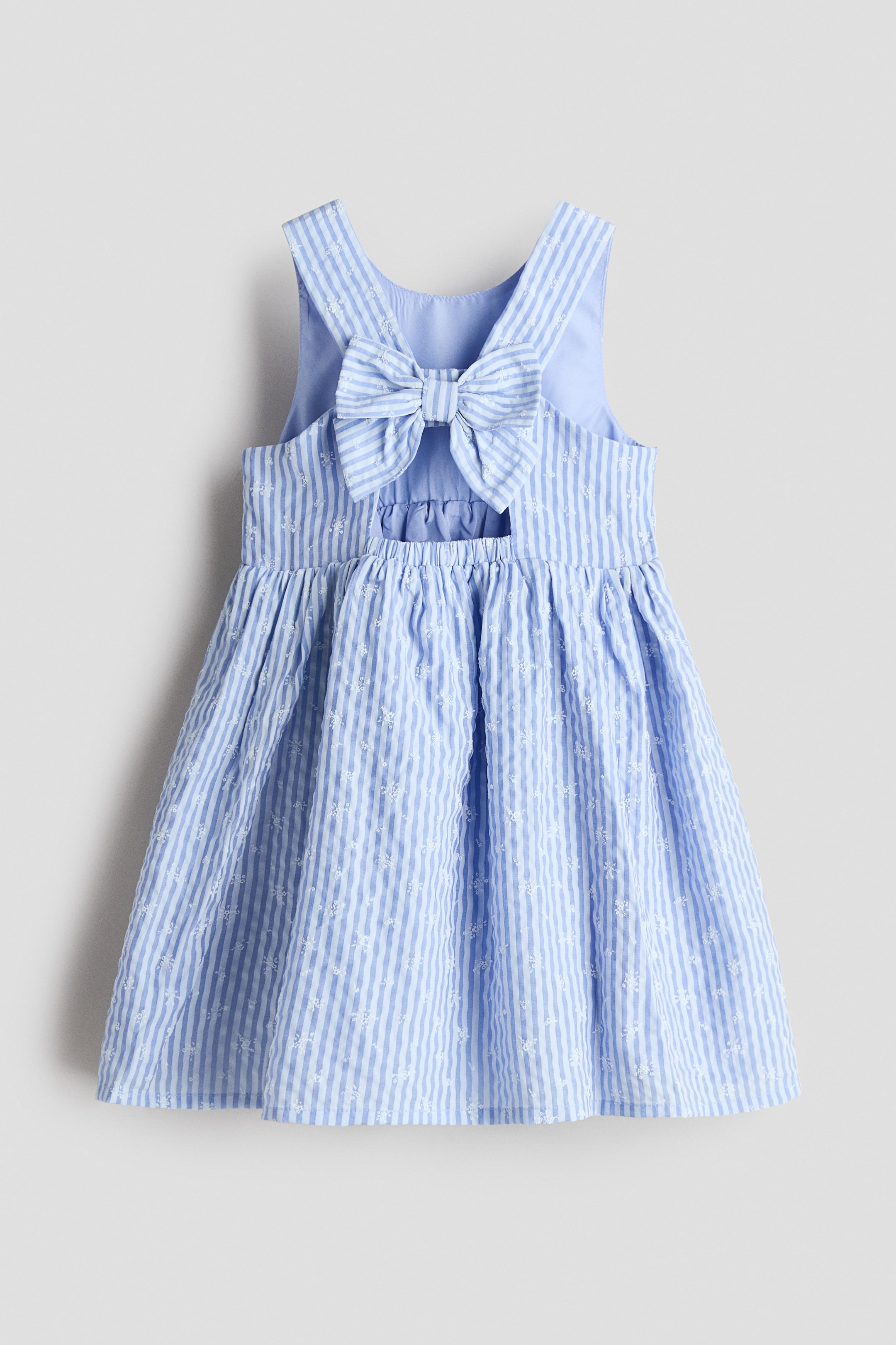 Детские платья H&M Bow-Detail Seersucker Dress — фото 3