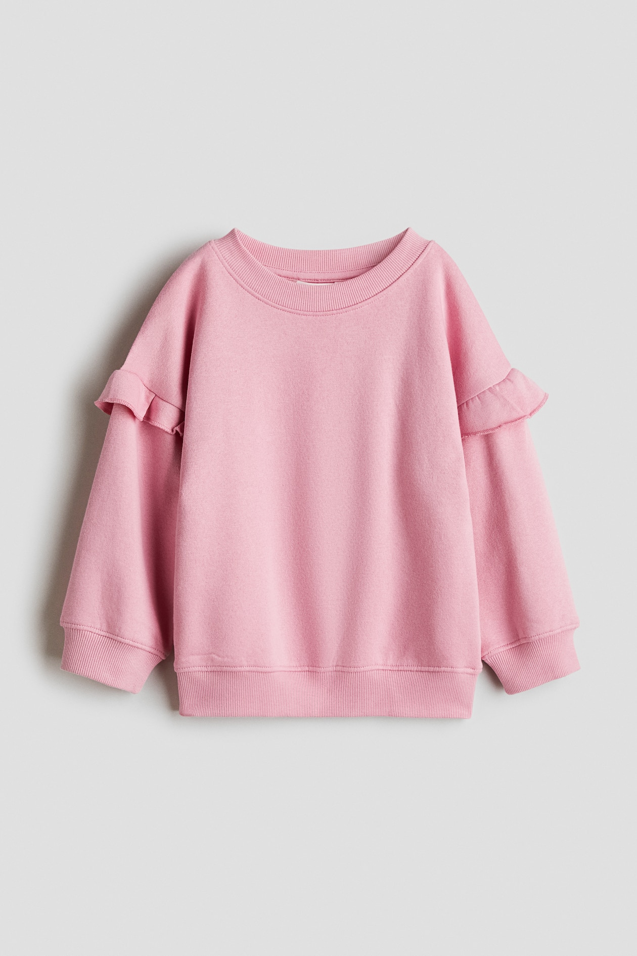 Pink Ruffled Sweatshirt for kids | H&M CA