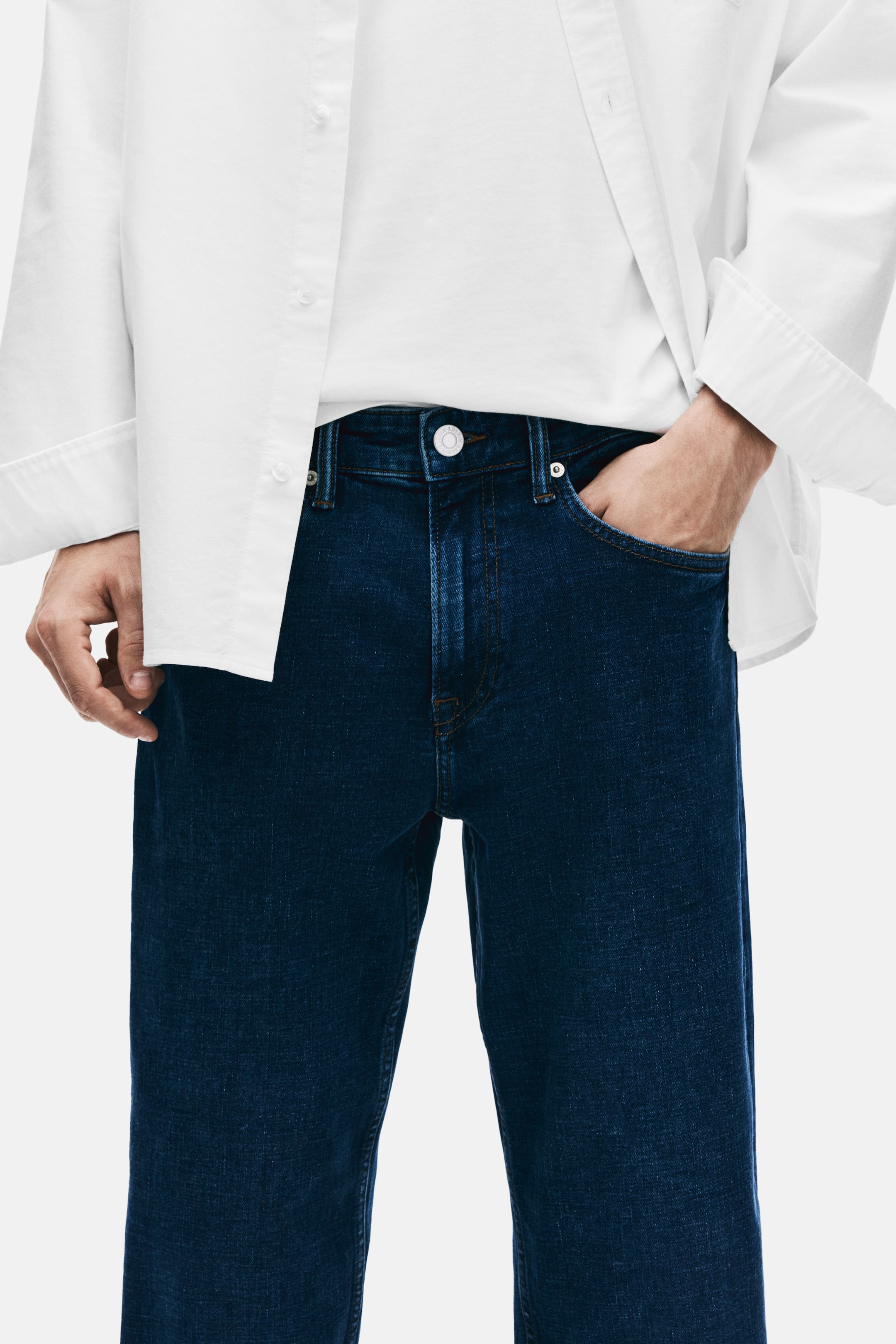 Grotere afbeelding bekijken: Tapered Regular Jeans - Donker denimblauw - HEREN | H&M NL 2