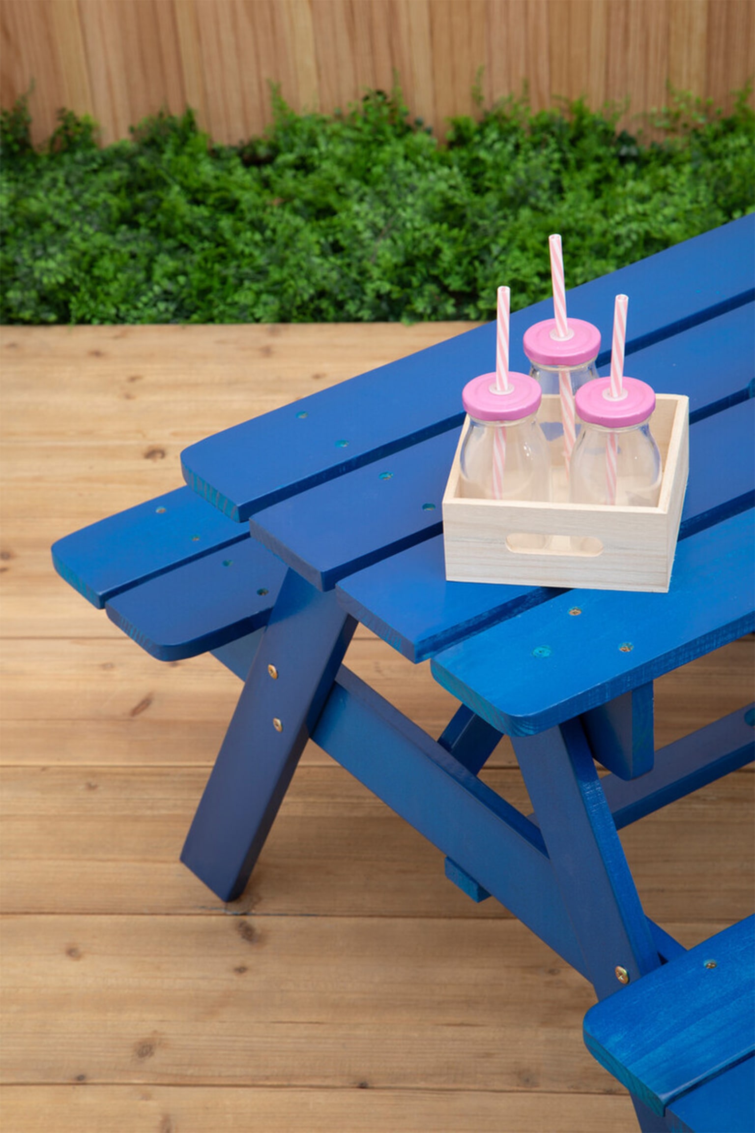 Brighton Kids Picnic Bench - Blue - 2