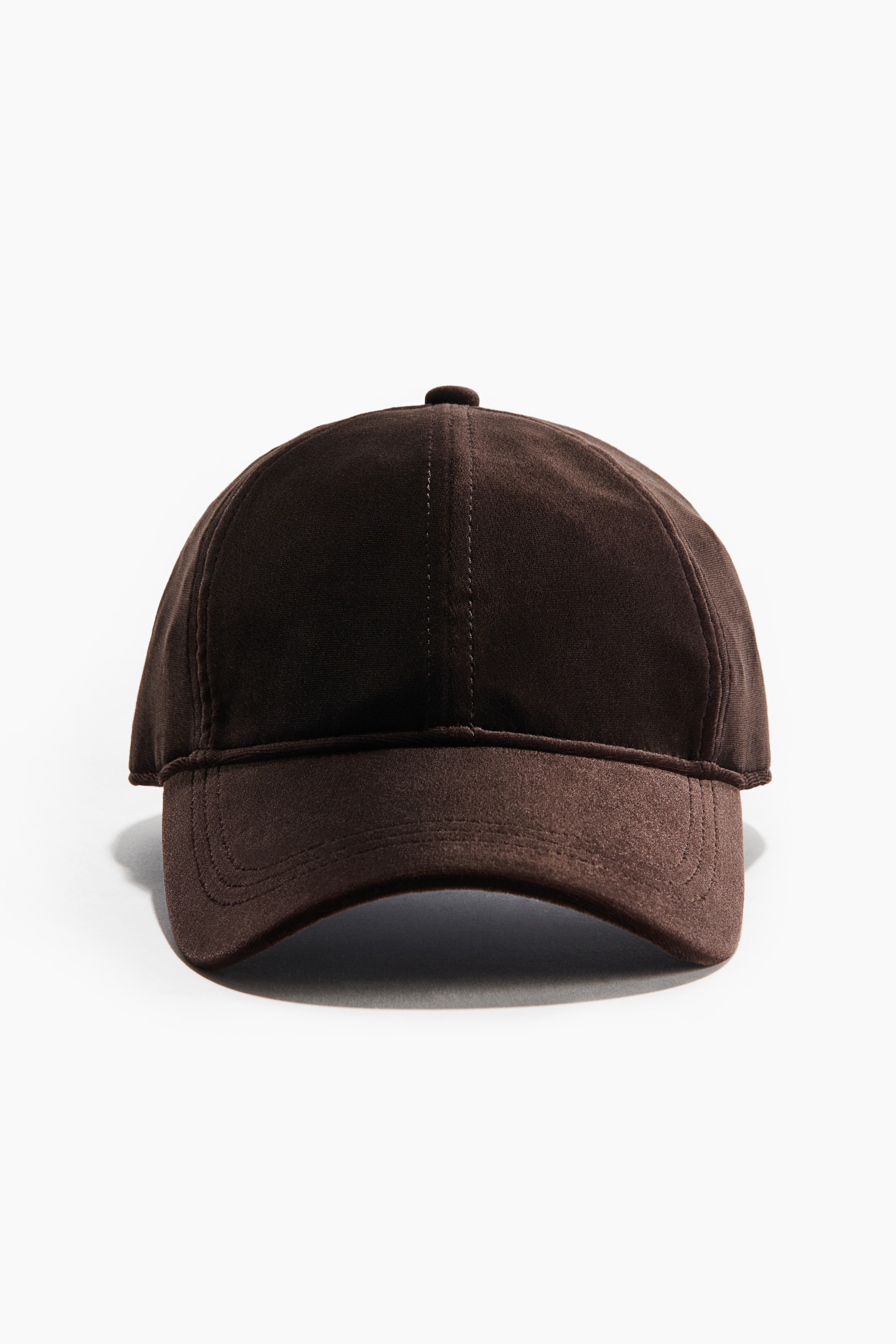 Gorra de terciopelo - Café oscuro
