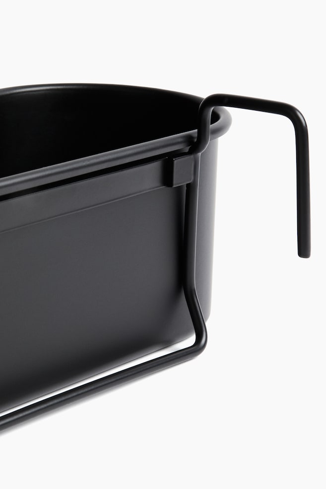 Maceta para colgar en metal - Negro/Beige claro/Verde caqui - 4