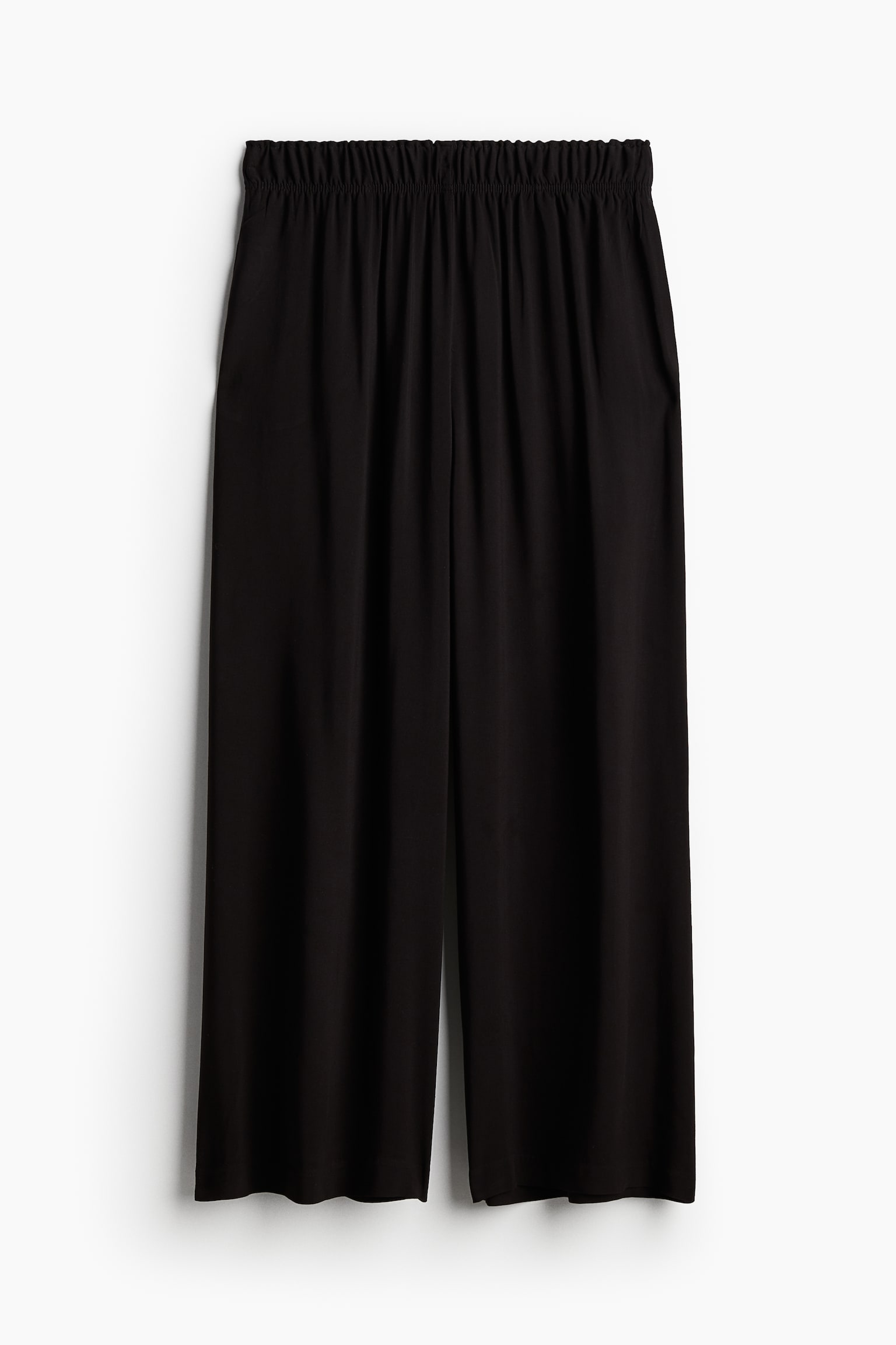Женские брюки H&M Cropped Pull-On, цвет: Чёрный — фото 1