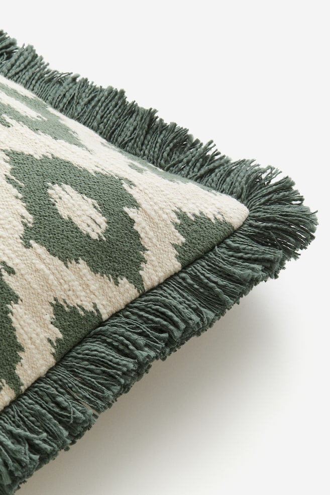Jacquard-weave cushion cover - Green/Patterned/Beige/Patterned/Dark grey/Patterned/Mustard yellow/Patterned - 2
