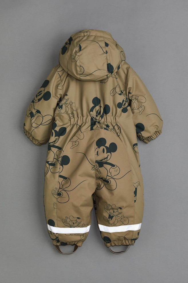 Water-repellent all-in-1 suit - Dark beige/Mickey Mouse - 2