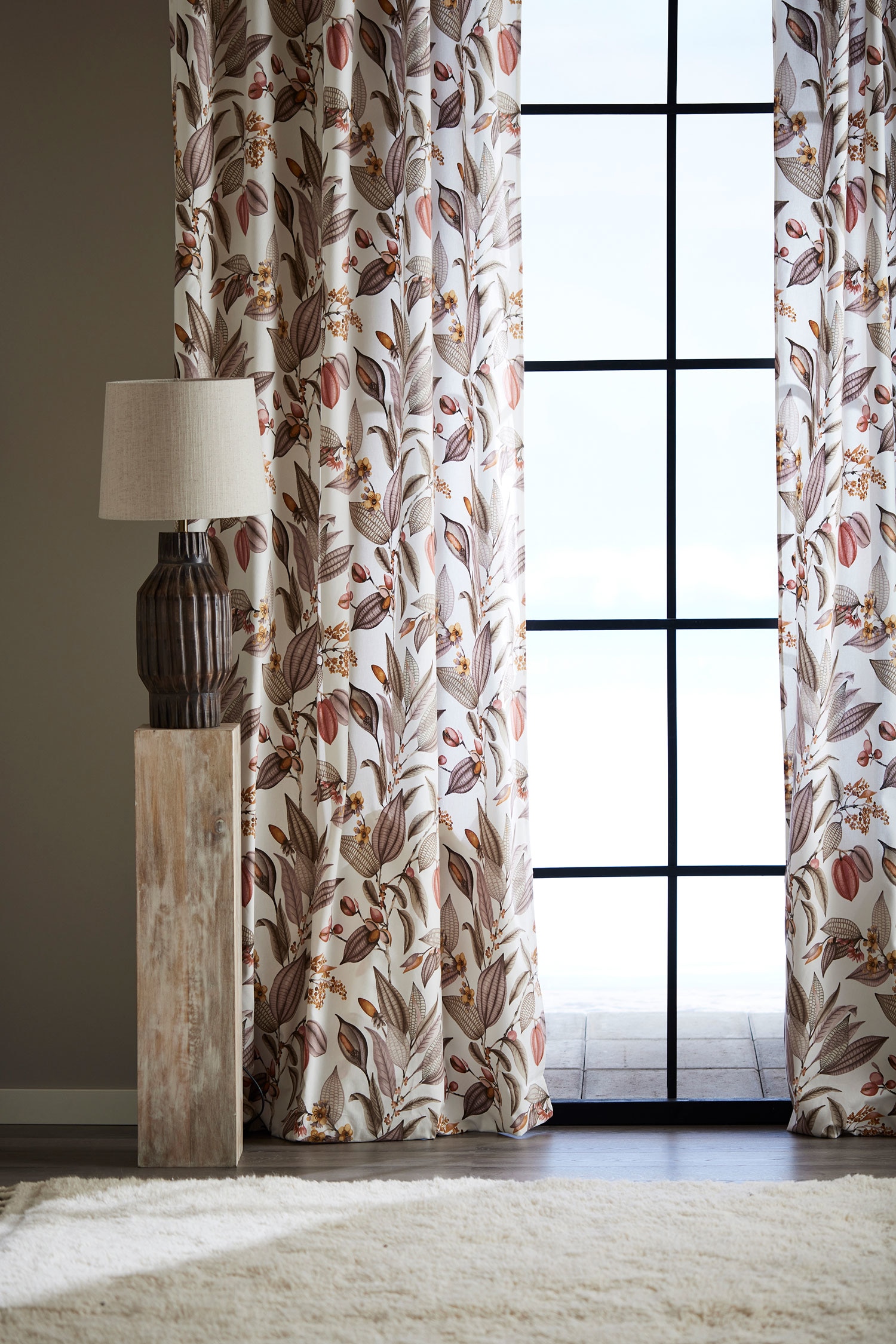 Due Tende Con Stampa A Baccelli - Rosa