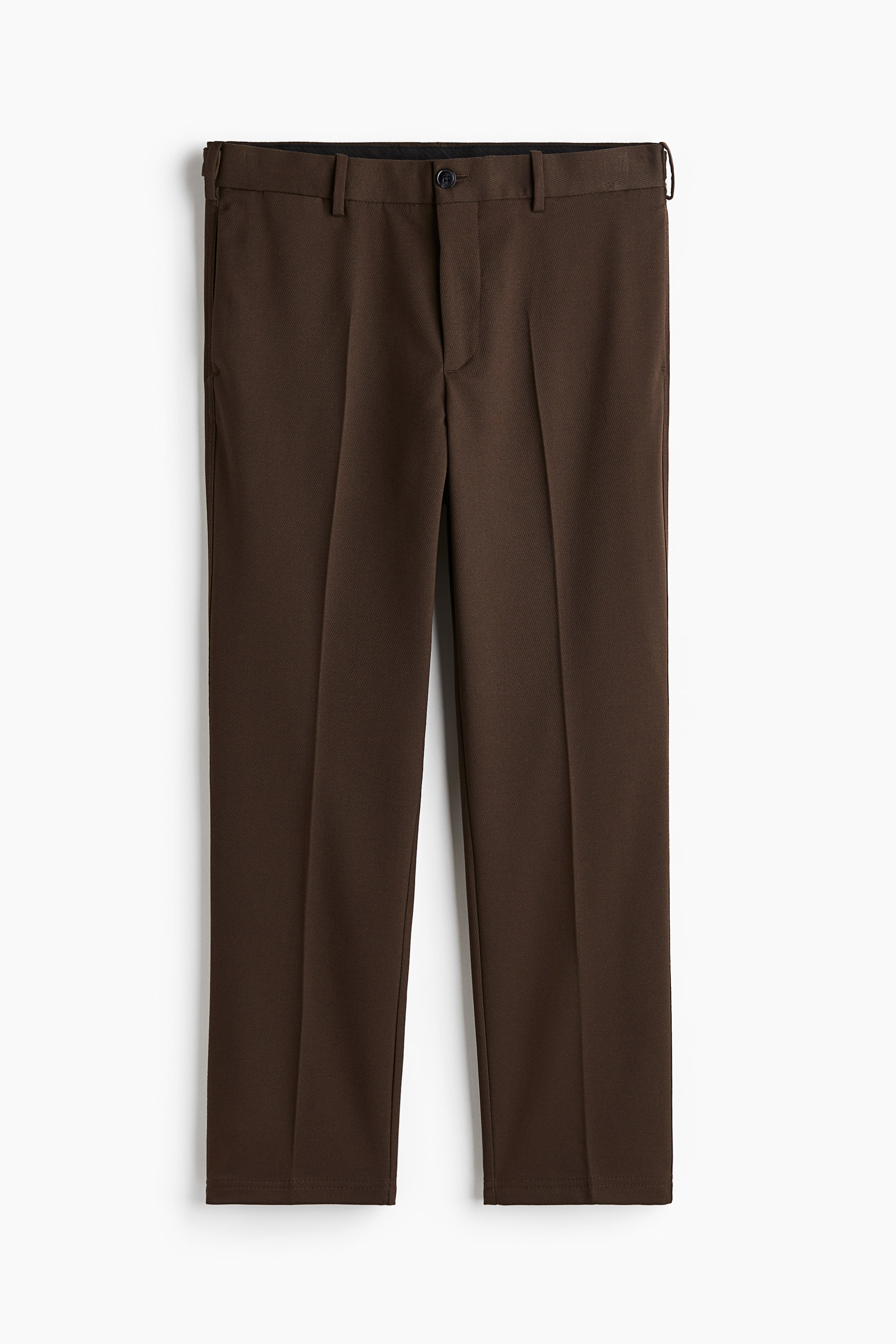 Regular Fit Cropped trousers - Brown - Men | H&M GB 4